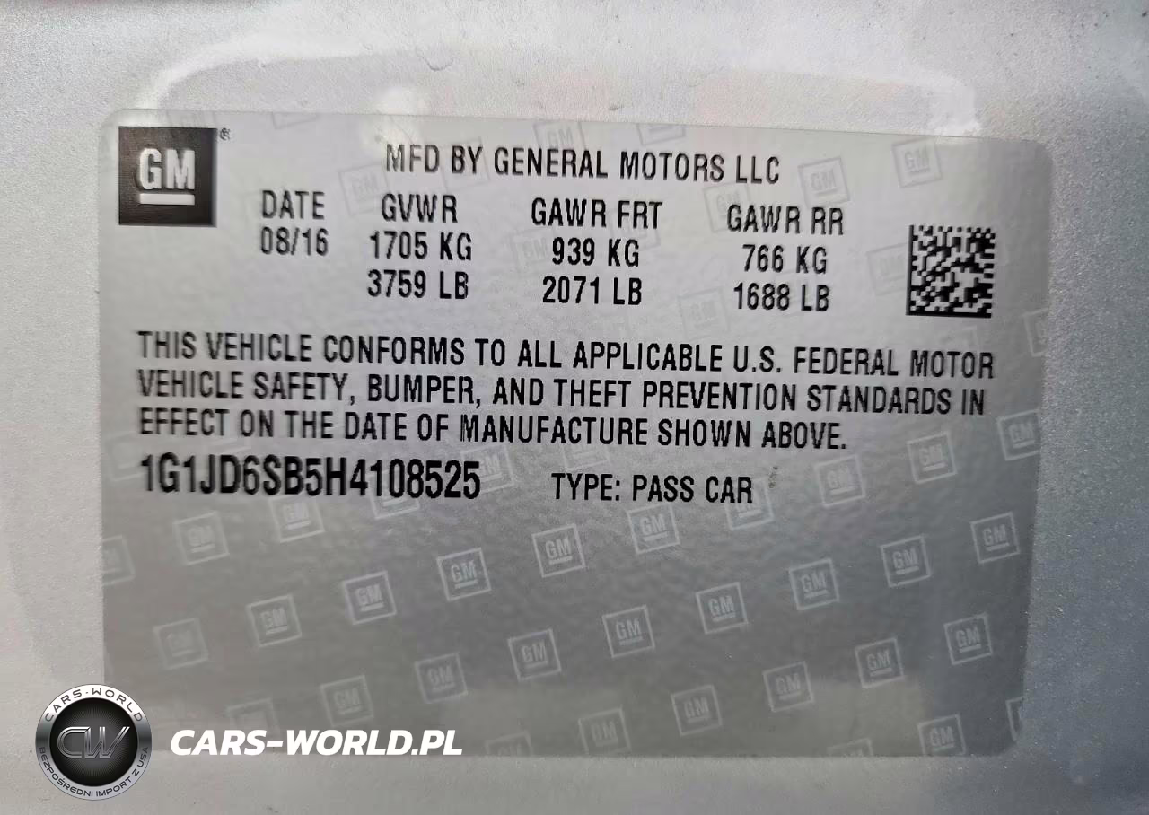 2017 Chevrolet Sonic Lt VIN:1G1JD6SB5H4108525 - 12