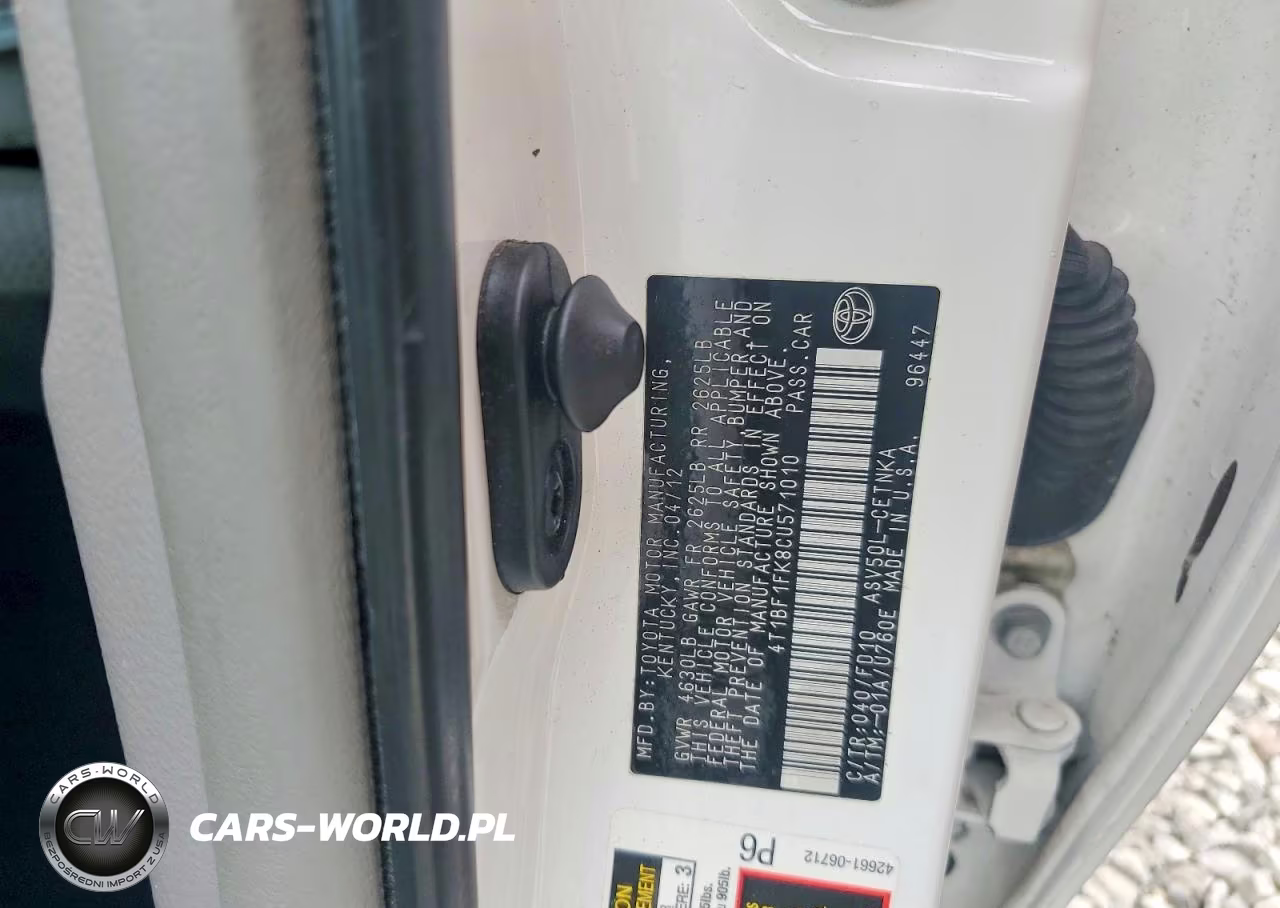 2012 Toyota Camry Le VIN:4T1BF1FK8CU571010 - 12