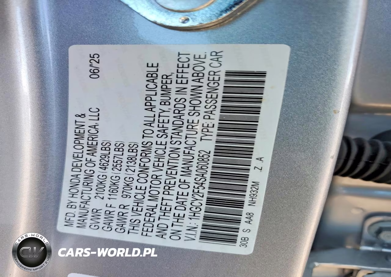 2025 Honda Accord Hybrid Sport VIN:1HGCY2F54SA060852 - 12