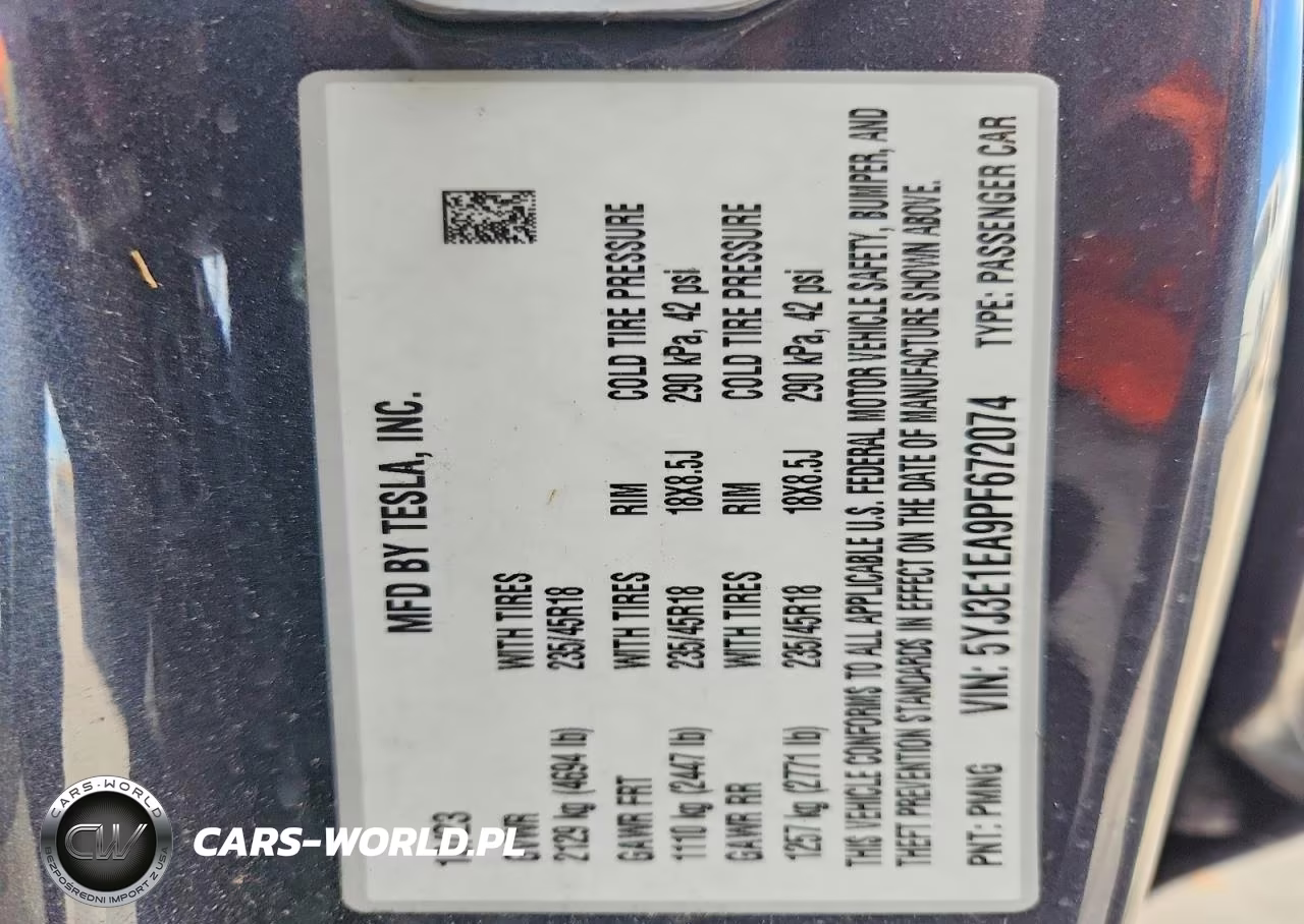2023 Tesla Model 3 VIN:5YJ3E1EA9PF672074 - 13