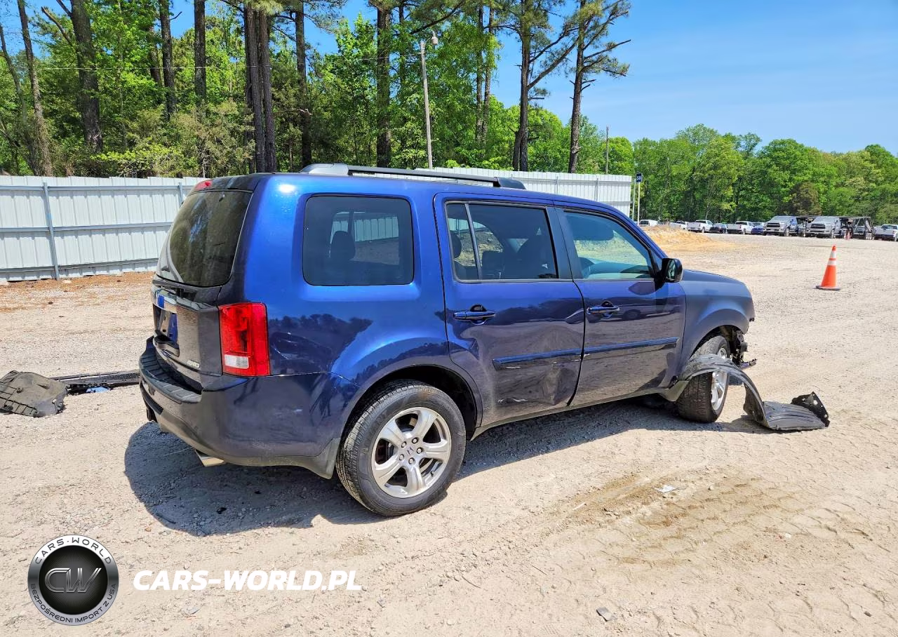 2013 Honda Pilot Exl VIN:5FNYF4H51DB005837 - 3