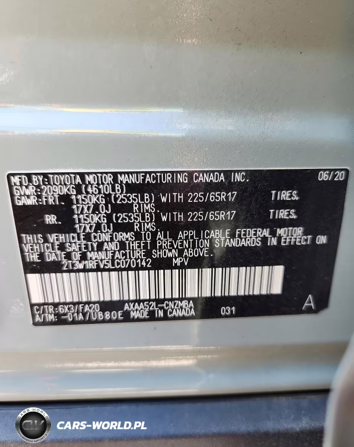 2020 Toyota Rav4 Xle VIN:2T3W1RFV5LC070142 - 13