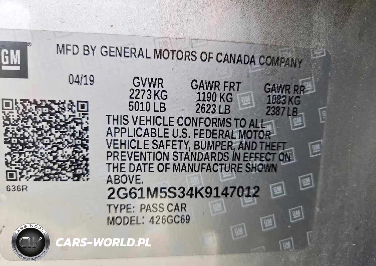 2019 Cadillac Xts Luxury VIN:2G61M5S34K9147012 - 12