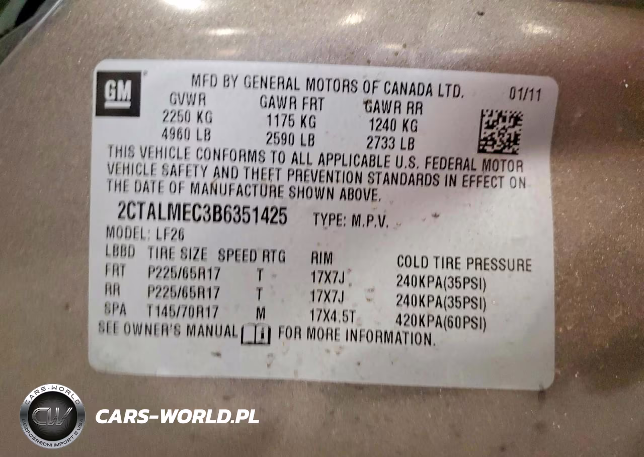 2011 GMC Terrain Sle VIN:2CTALMEC3B6351425 - 13