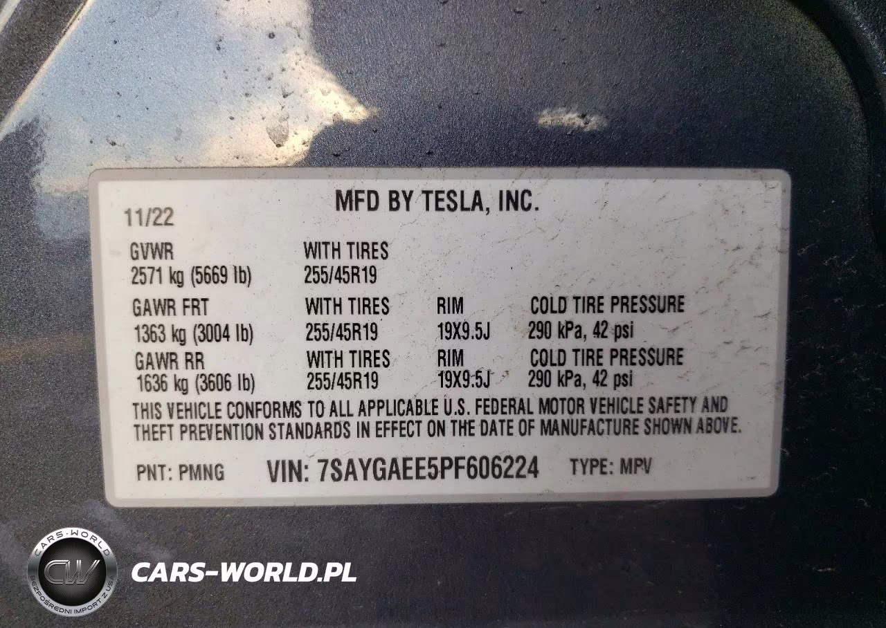 2023 Tesla Model Y VIN:7SAYGAEE5PF606224 - 12