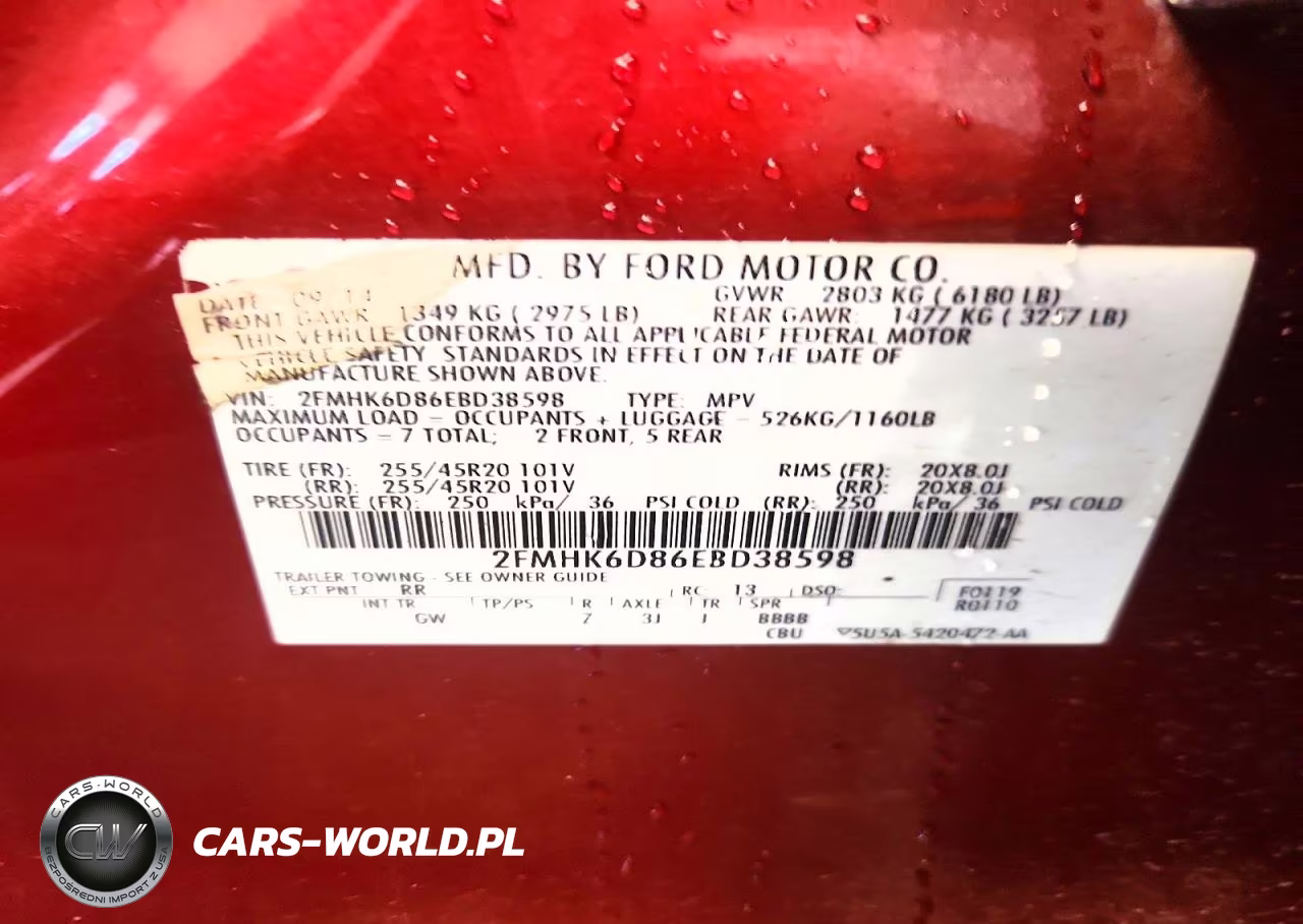 2014 Ford Flex Limited VIN:2FMHK6D86EBD38598 - 13
