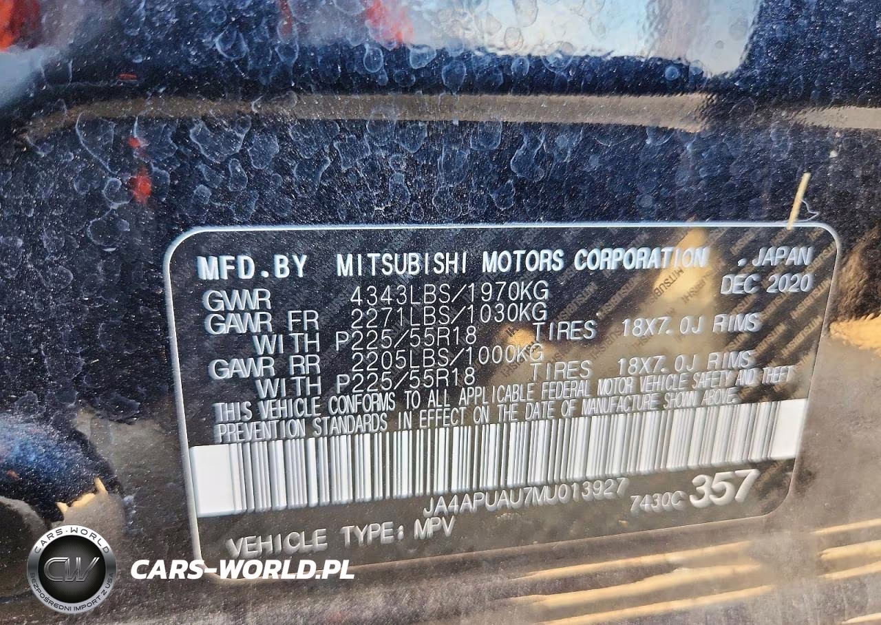 2021 Mitsubishi Outlander Sport Es VIN:JA4APUAU7MU013927 - 13