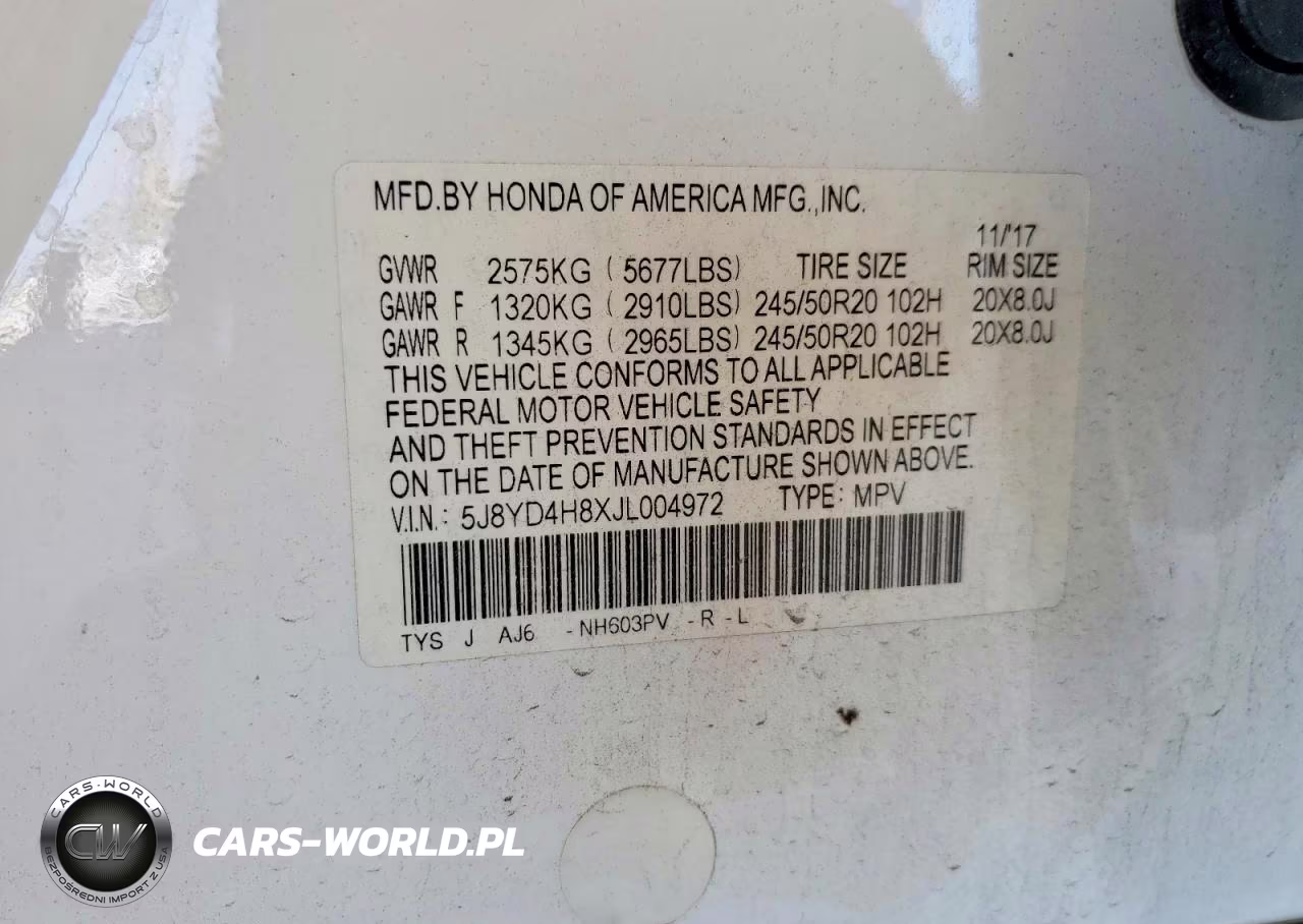 2018 Acura Mdx Advance VIN:5J8YD4H8XJL004972 - 13