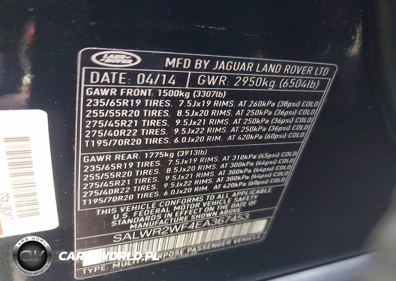 2014 Land Rover Range Rover Sport Hse VIN:SALWR2WF4EA367453 - 13