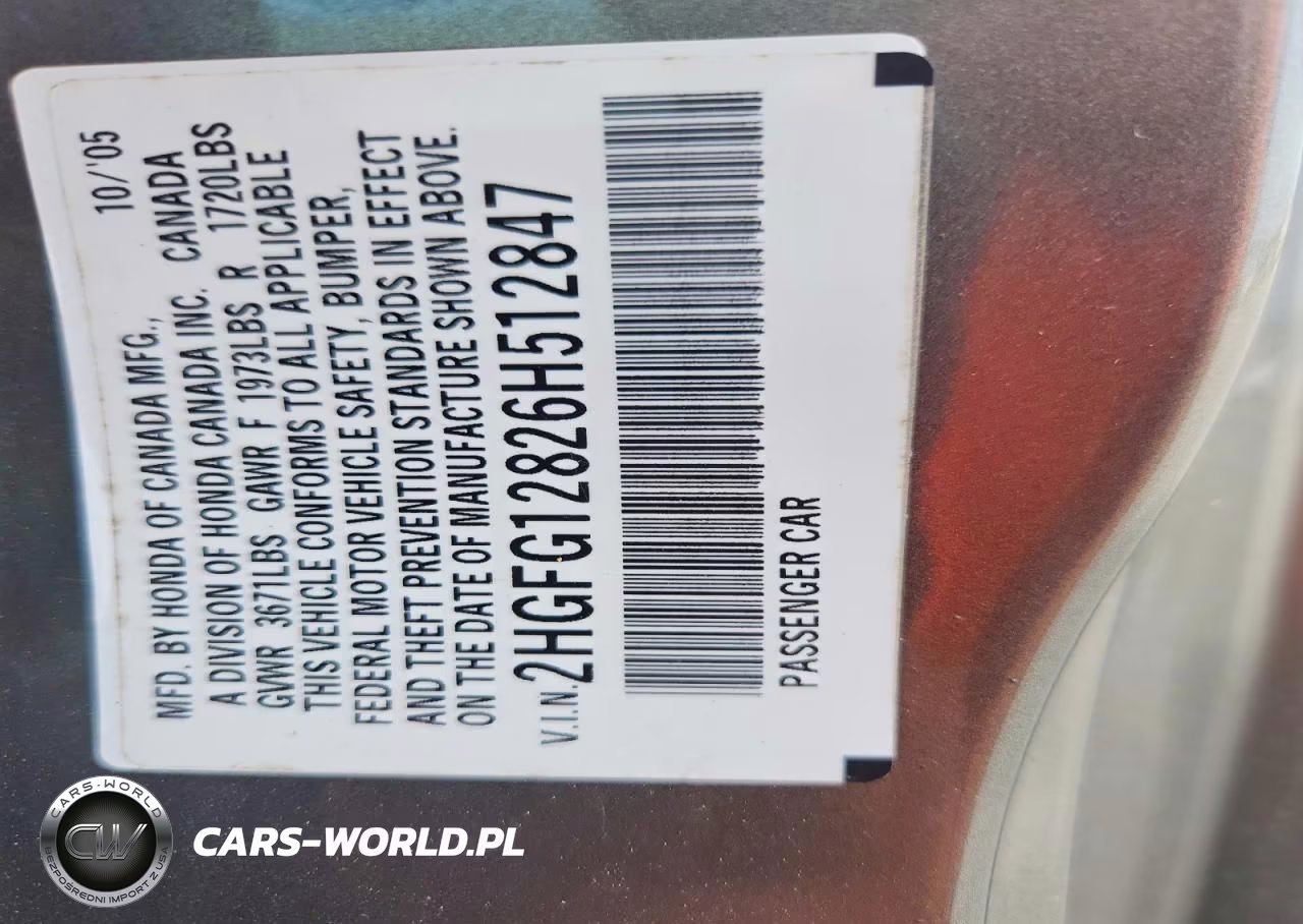2006 Honda Civic Ex VIN:2HGFG12826H512847 - 12