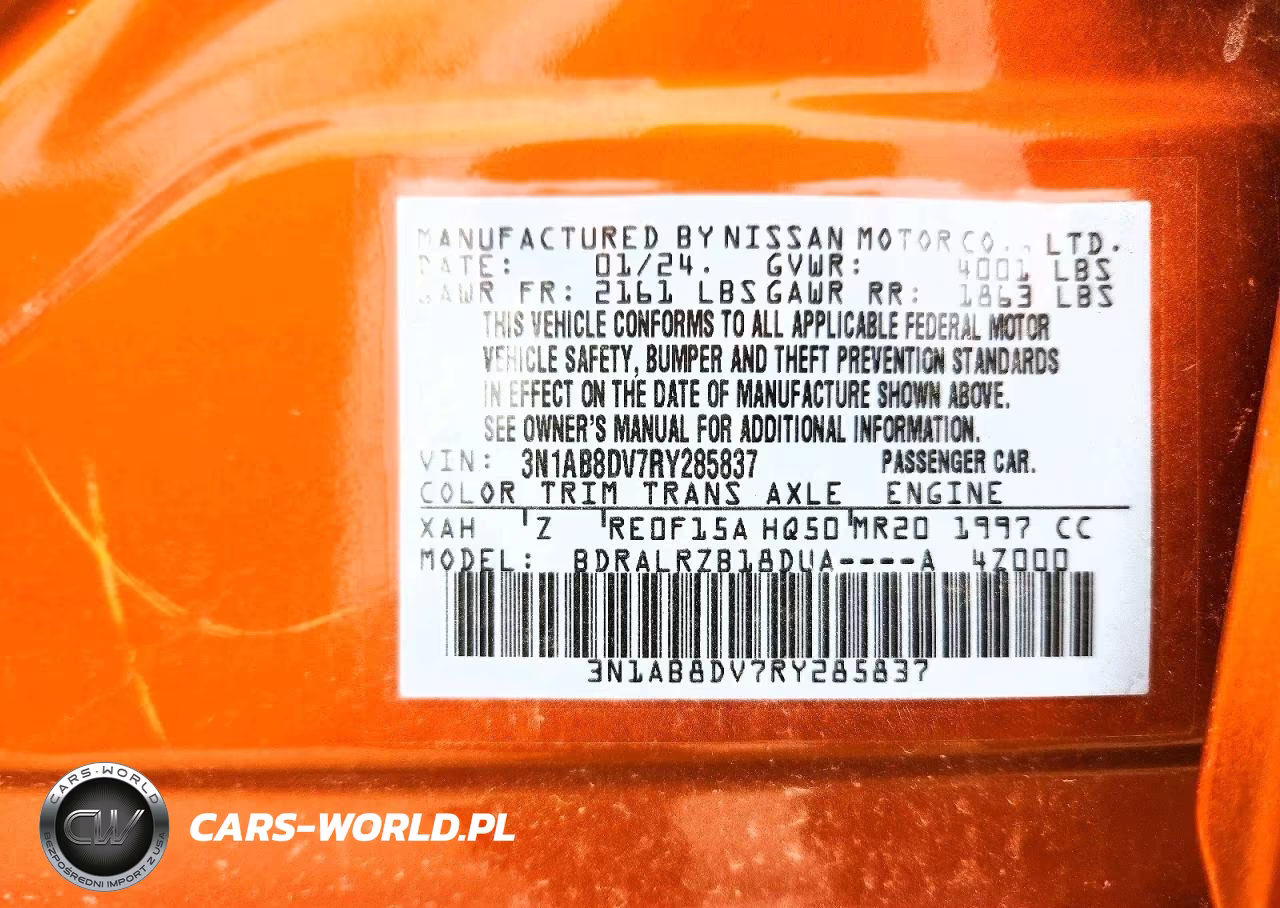 2024 Nissan Sentra Sr VIN:3N1AB8DV7RY285837 - 12
