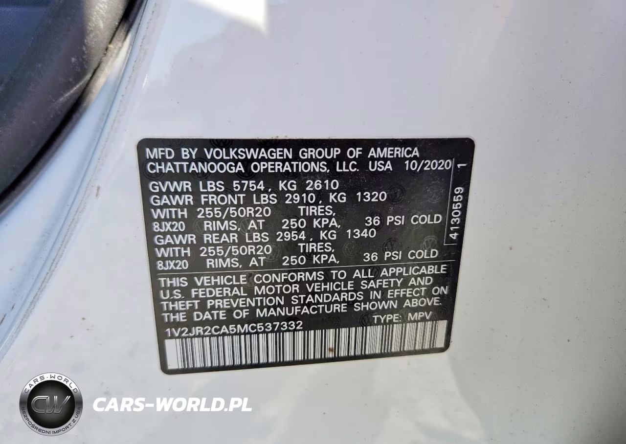 2021 Volkswagen Atlas Se VIN:1V2JR2CA5MC537332 - 13