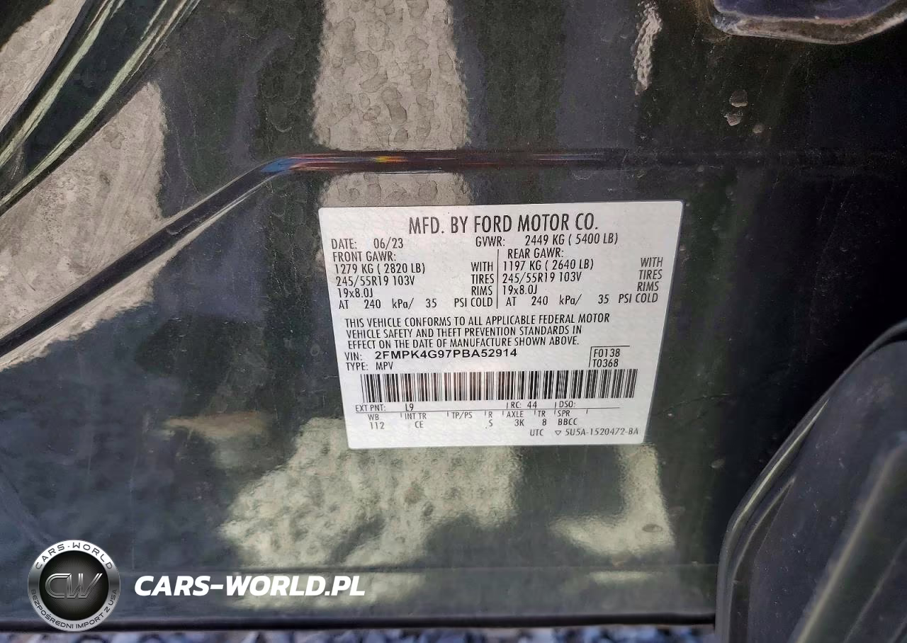 2023 Ford Edge Se VIN:2FMPK4G97PBA52914 - 14