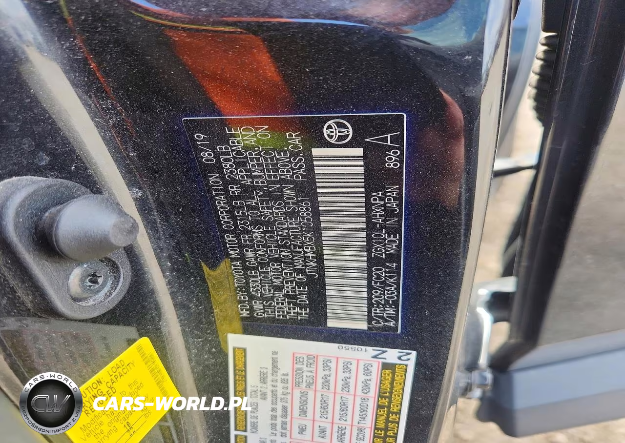 2019 Toyota C-Hr Le VIN:JTNKHMBX5K1058861 - 12