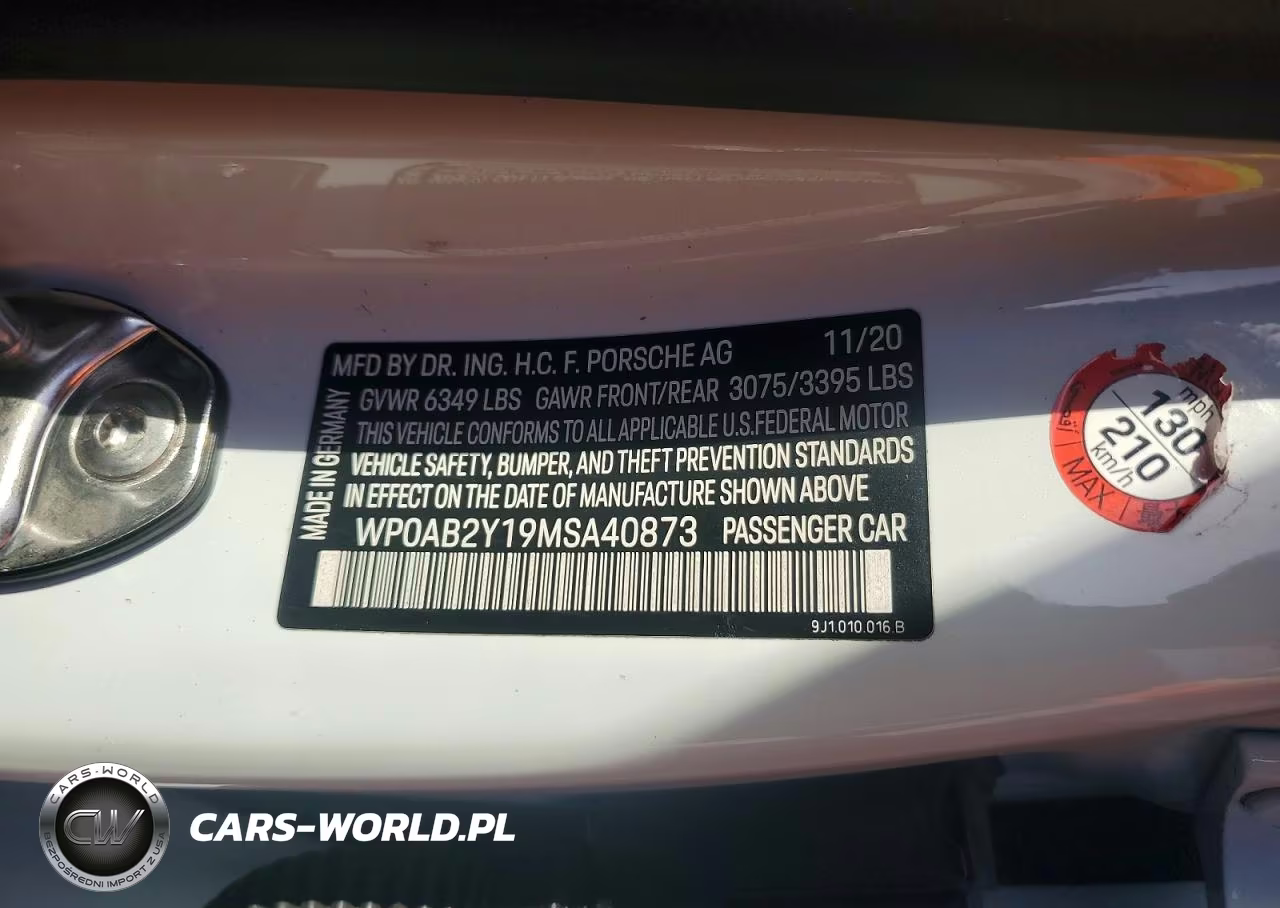 2021 Porsche Taycan 4S VIN:WP0AB2Y19MSA40873 - 12