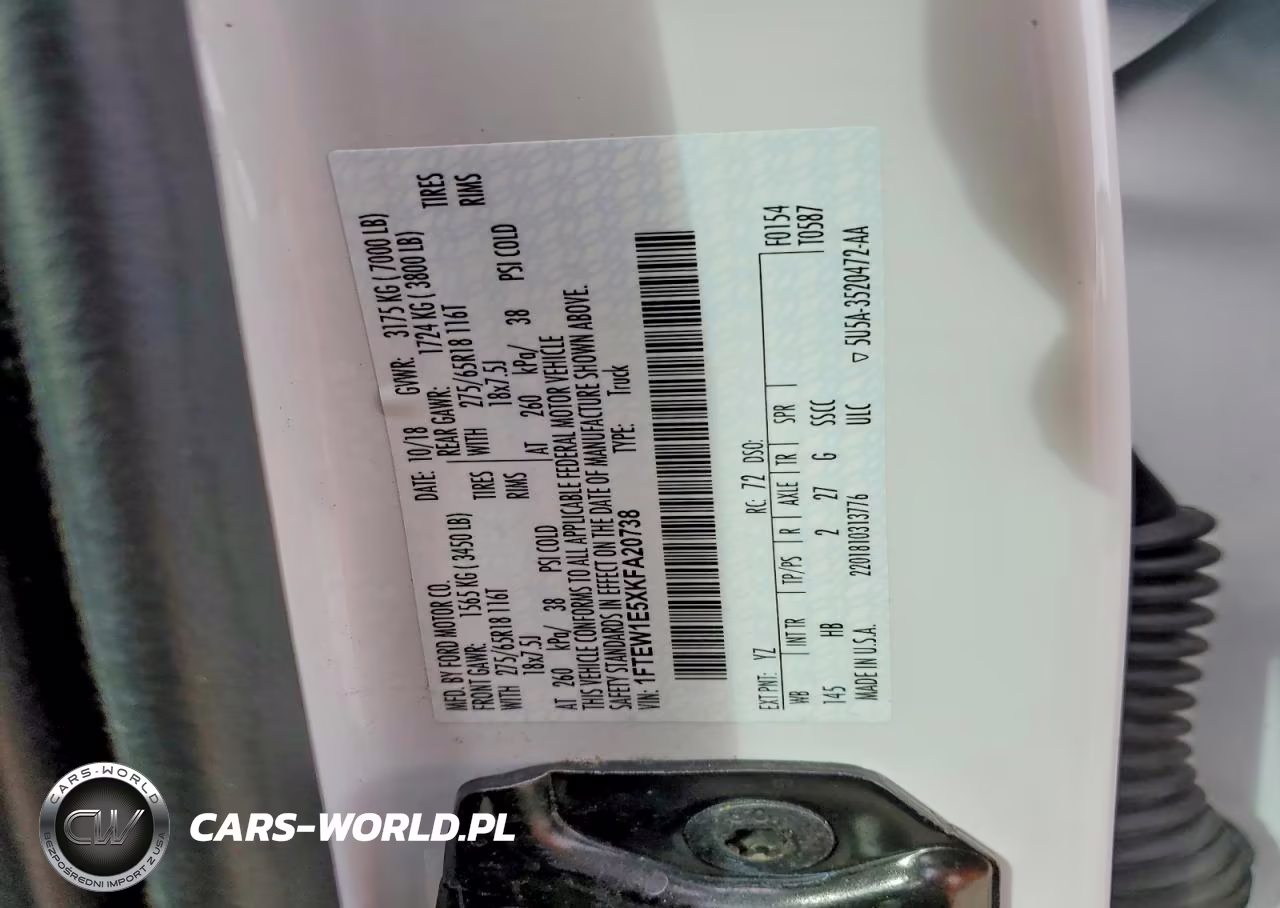 2019 Ford F150 Supercrew VIN:1FTEW1E5XKFA20738 - 12