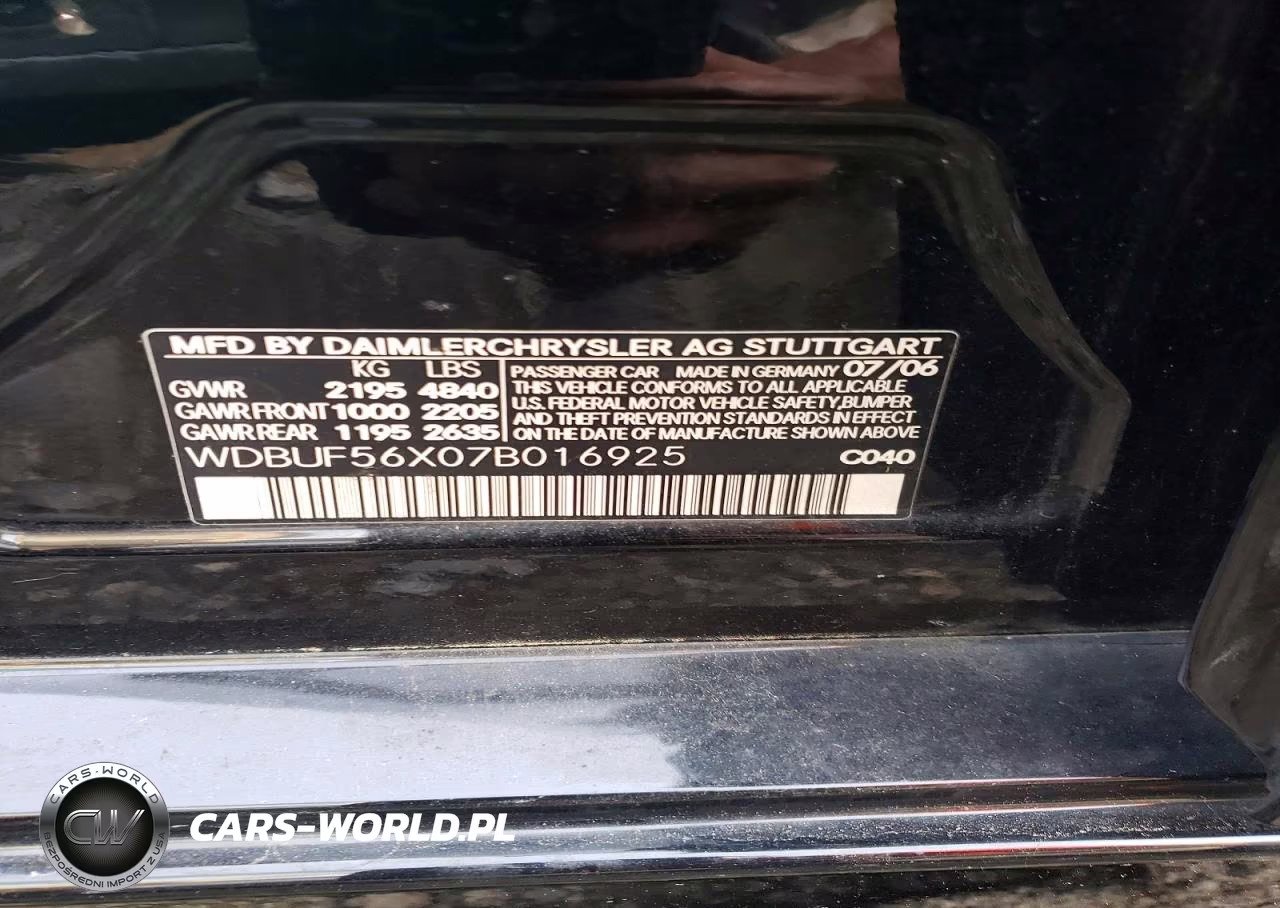 2007 Merz E350 VIN:WDBUF56X07B016925 - 12