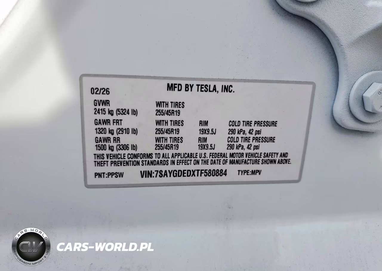 2026 Tesla Model Y VIN:7SAYGDEDXTF580884 - 13