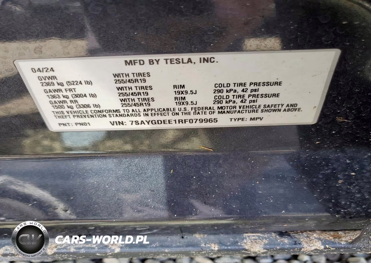 2024 Tesla Model Y VIN:7SAYGDEE1RF079965 - 12