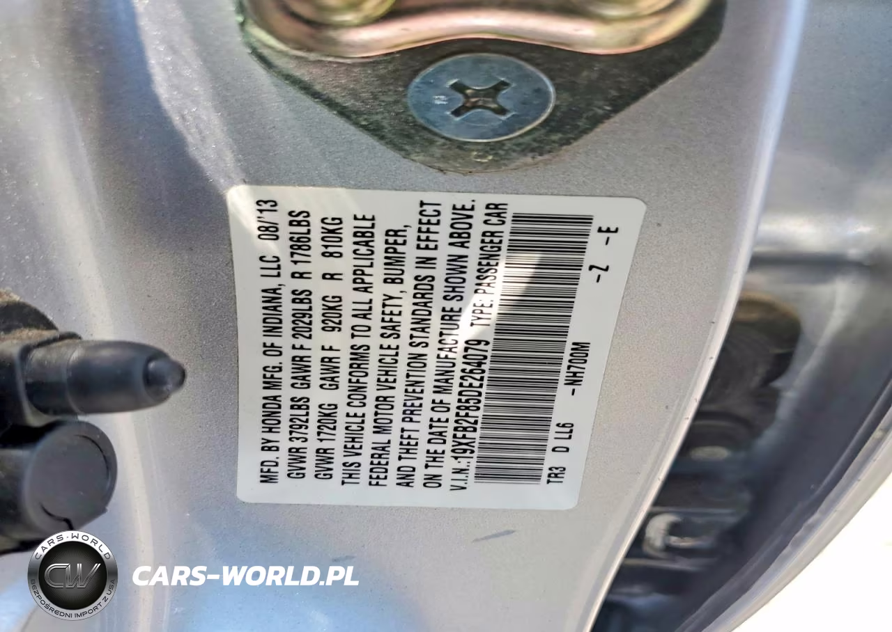 2013 Honda Civic Ex VIN:19XFB2F85DE264079 - 12