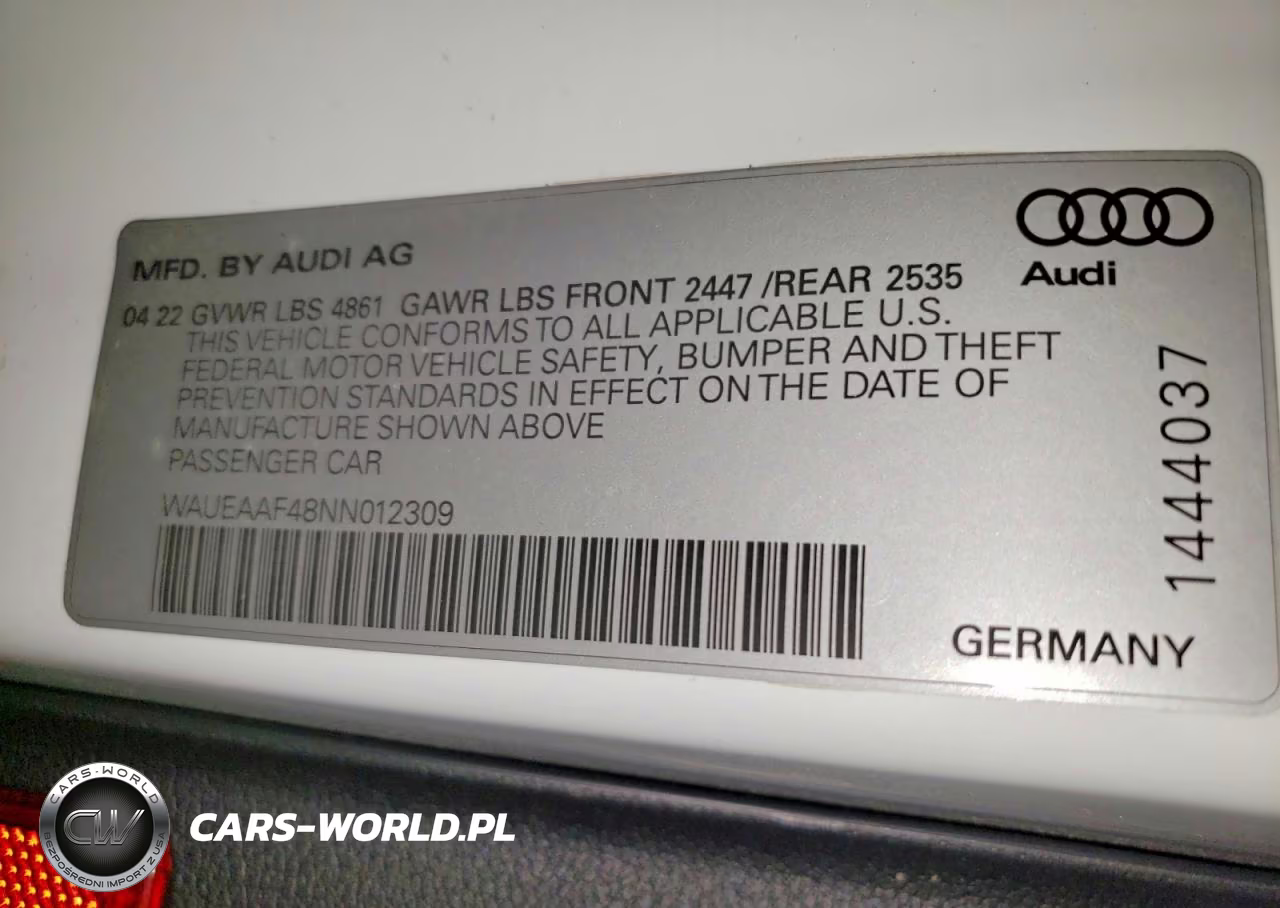 2022 Audi A4 Premium Plus 45 VIN:WAUEAAF48NN012309 - 12