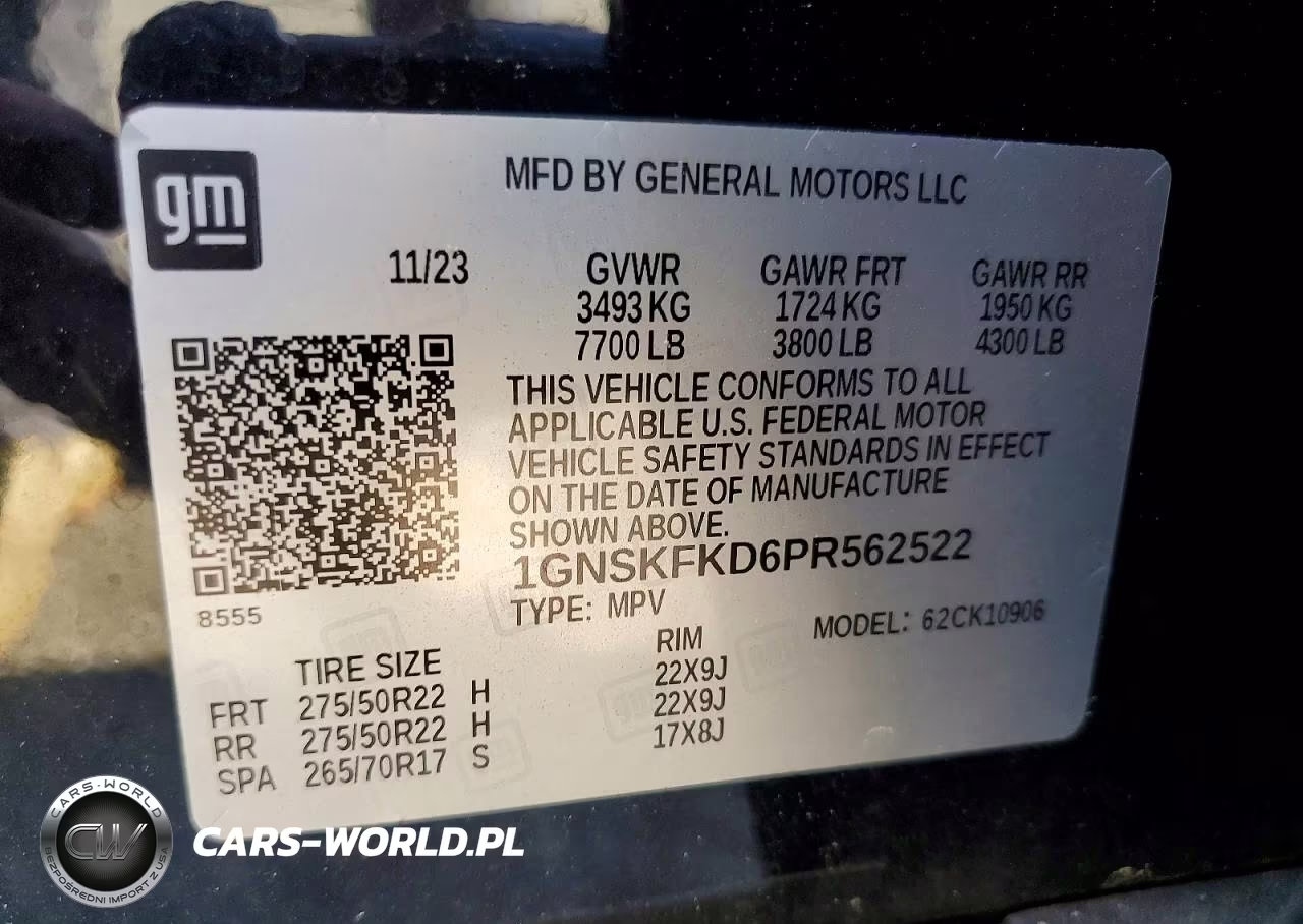 2023 Chevrolet Suburban K1500 Premier VIN:1GNSKFKD6PR562522 - 13