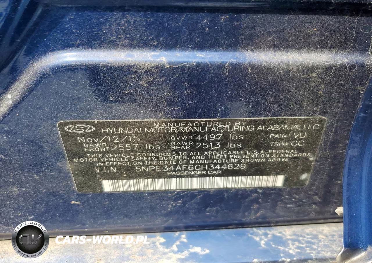 2016 Hyundai Sonata Sport VIN:5NPE34AF6GH344629 - 12