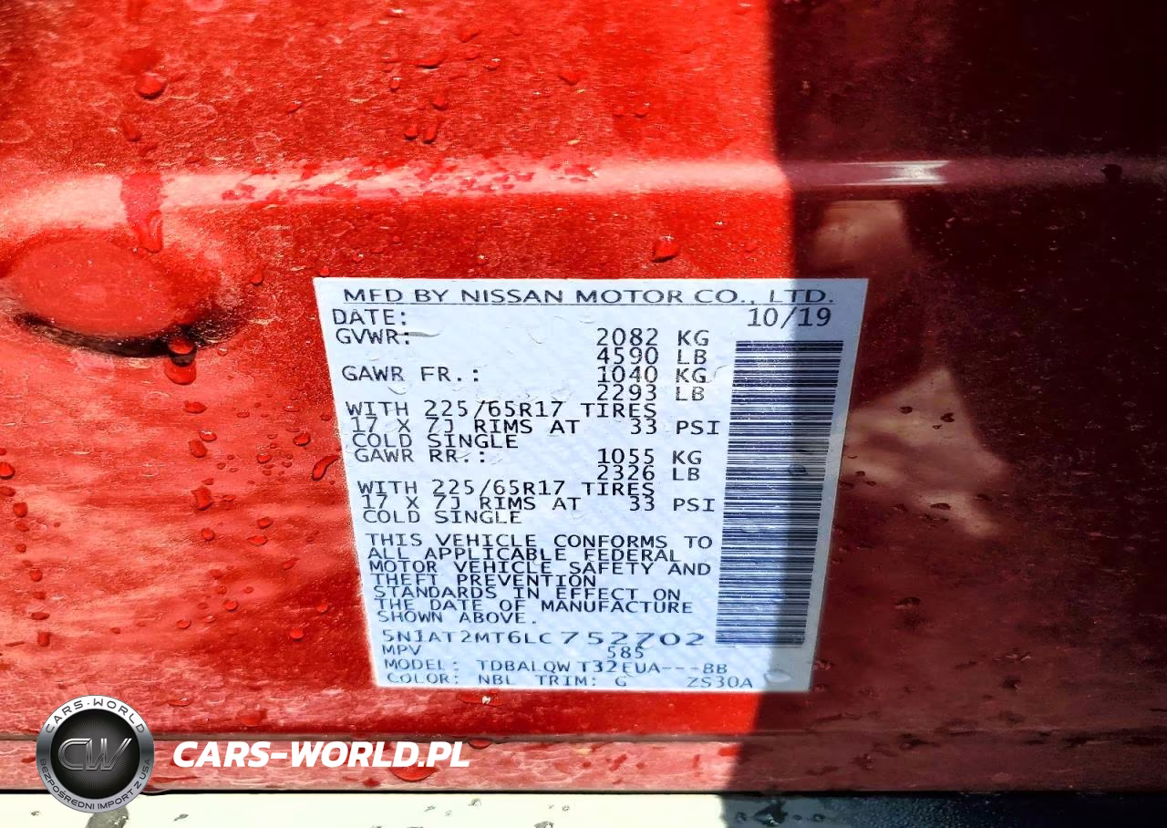 2020 Nissan Rogue Sv VIN:5N1AT2MT6LC752702 - 13