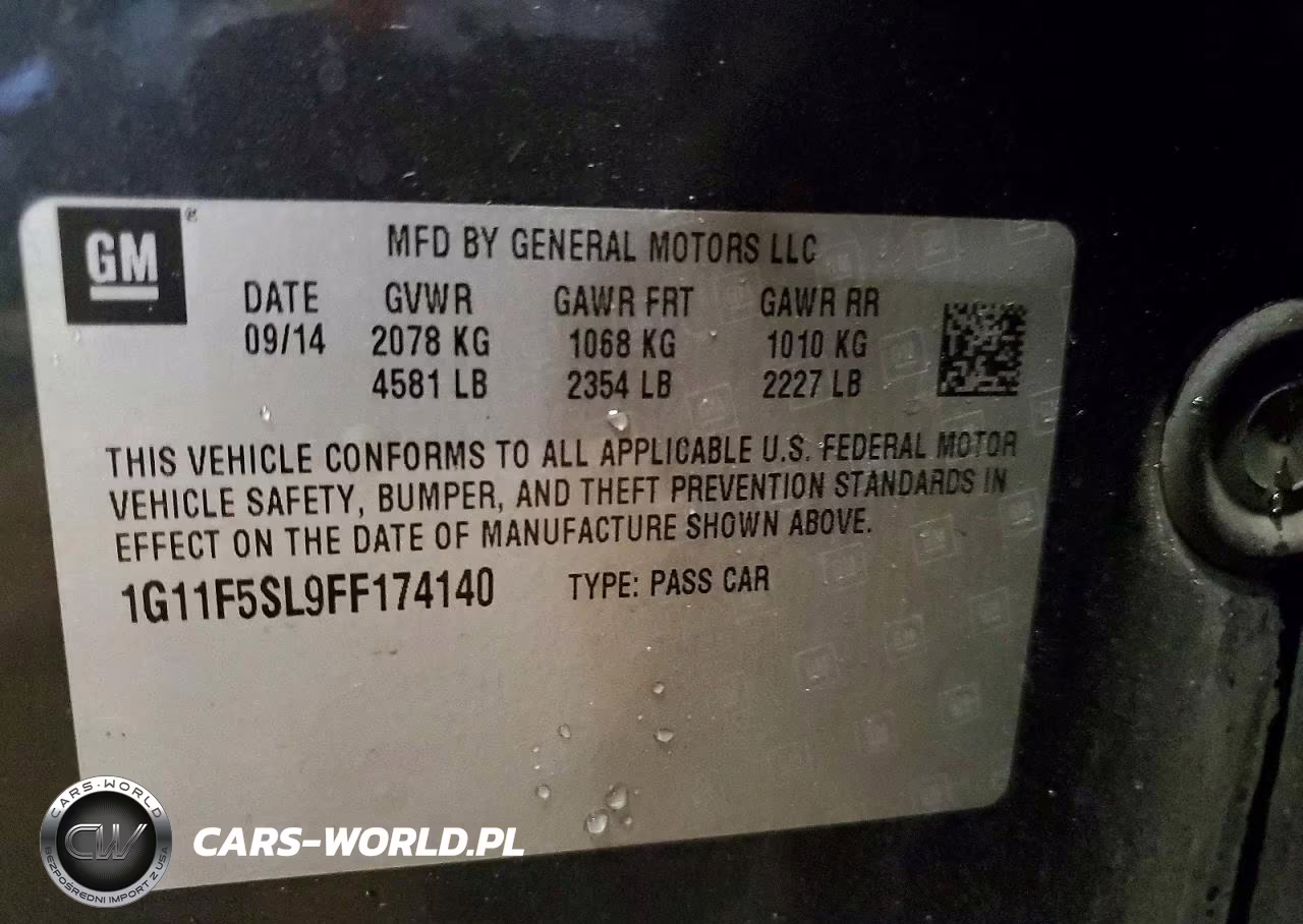 2015 Chevrolet Malibu VIN:1G11F5SL9FF174140 - 12