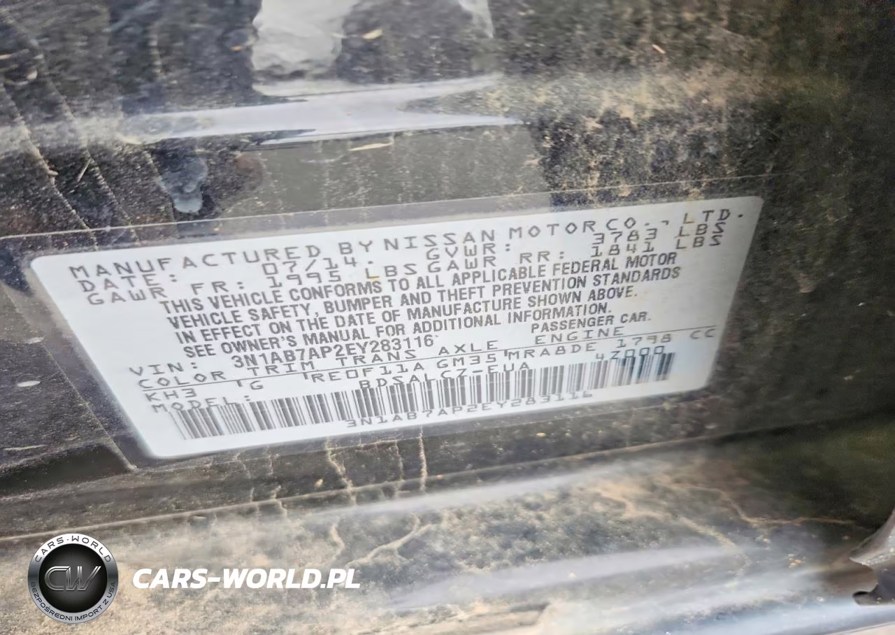 2014 Nissan Sentra S VIN:3N1AB7AP2EY283116 - 13