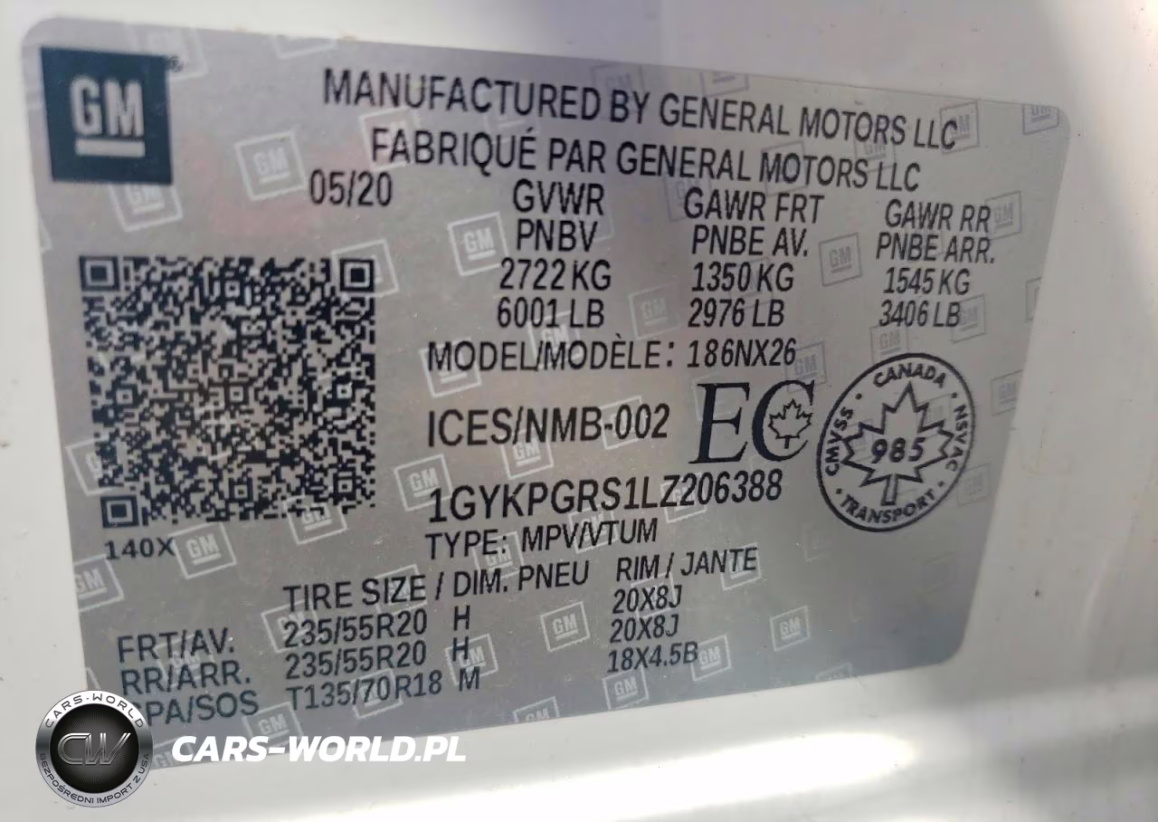 2020 Cadillac Xt6 Sport VIN:1GYKPGRS1LZ206388 - 14