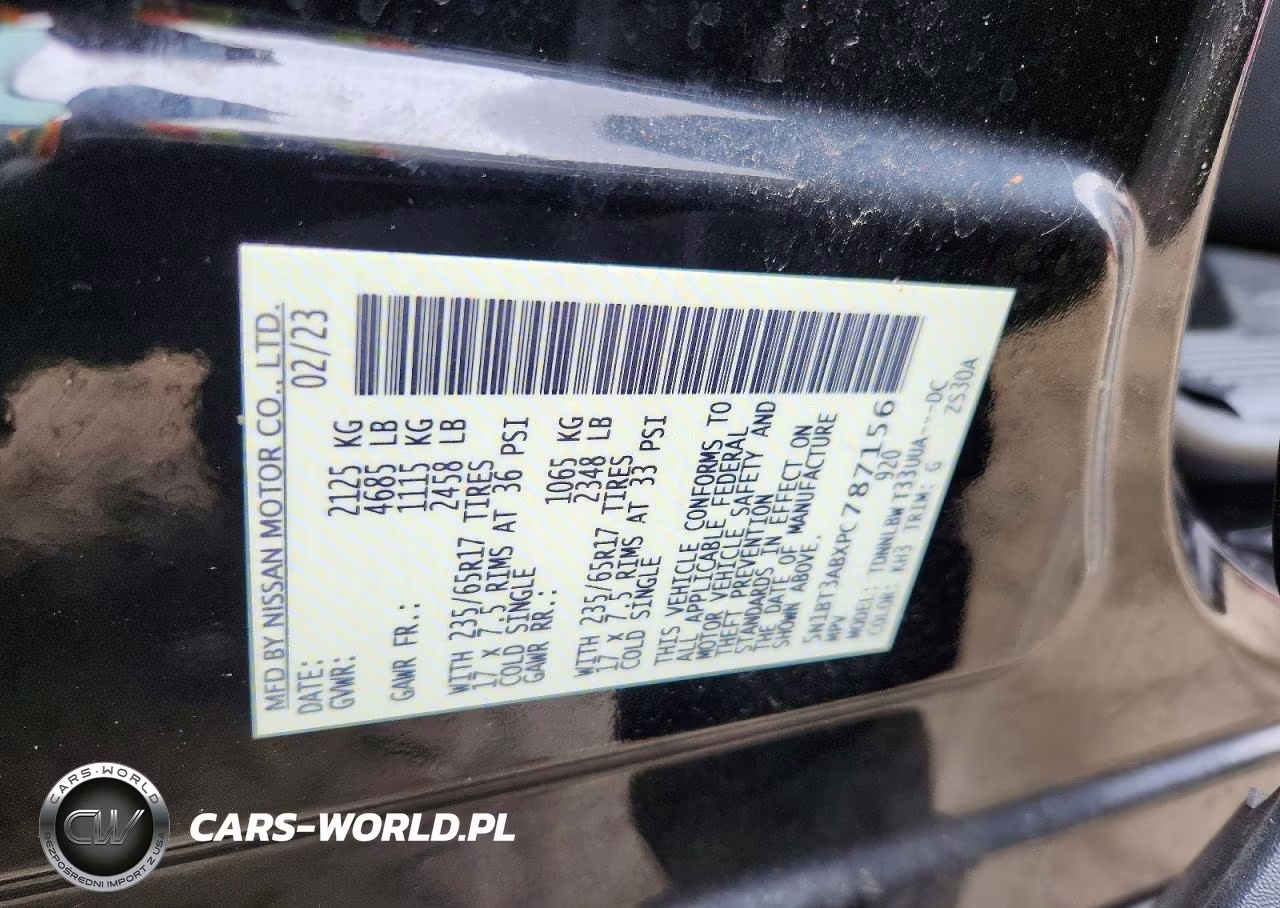 2023 Nissan Rogue S VIN:5N1BT3ABXPC787156 - 12