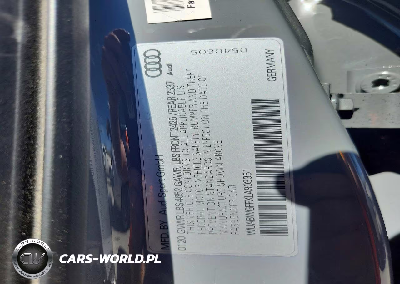 2020 Audi Rs3 VIN:WUABWGFFXLA903351 - 13
