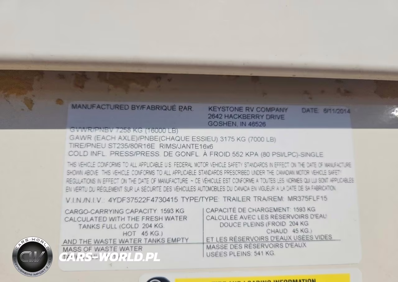 2015 Keystone Mountaineer Camper VIN:4YDF37522F4730415 - 10