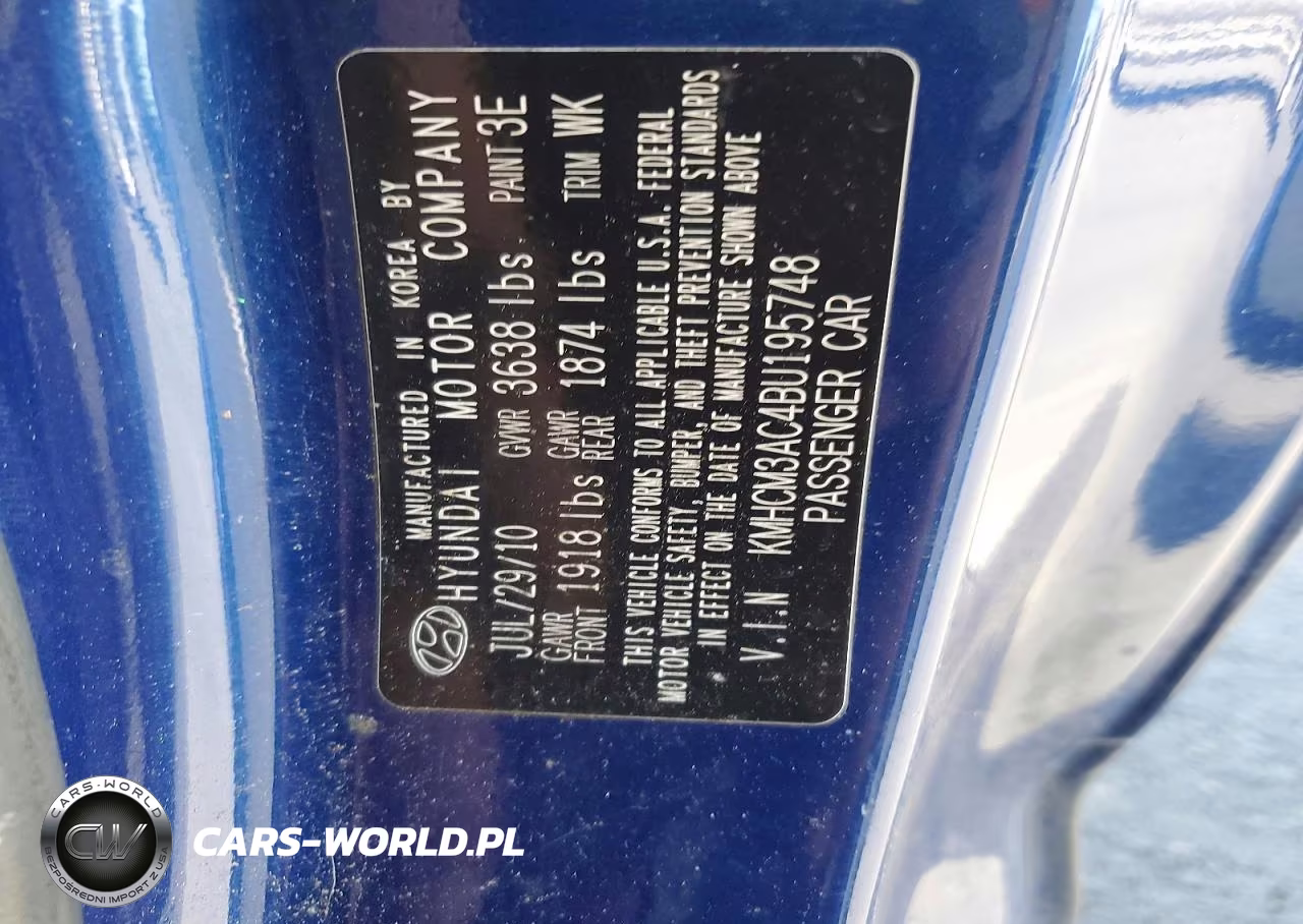 2011 Hyundai Accent Gl VIN:KMHCM3AC4BU195748 - 12