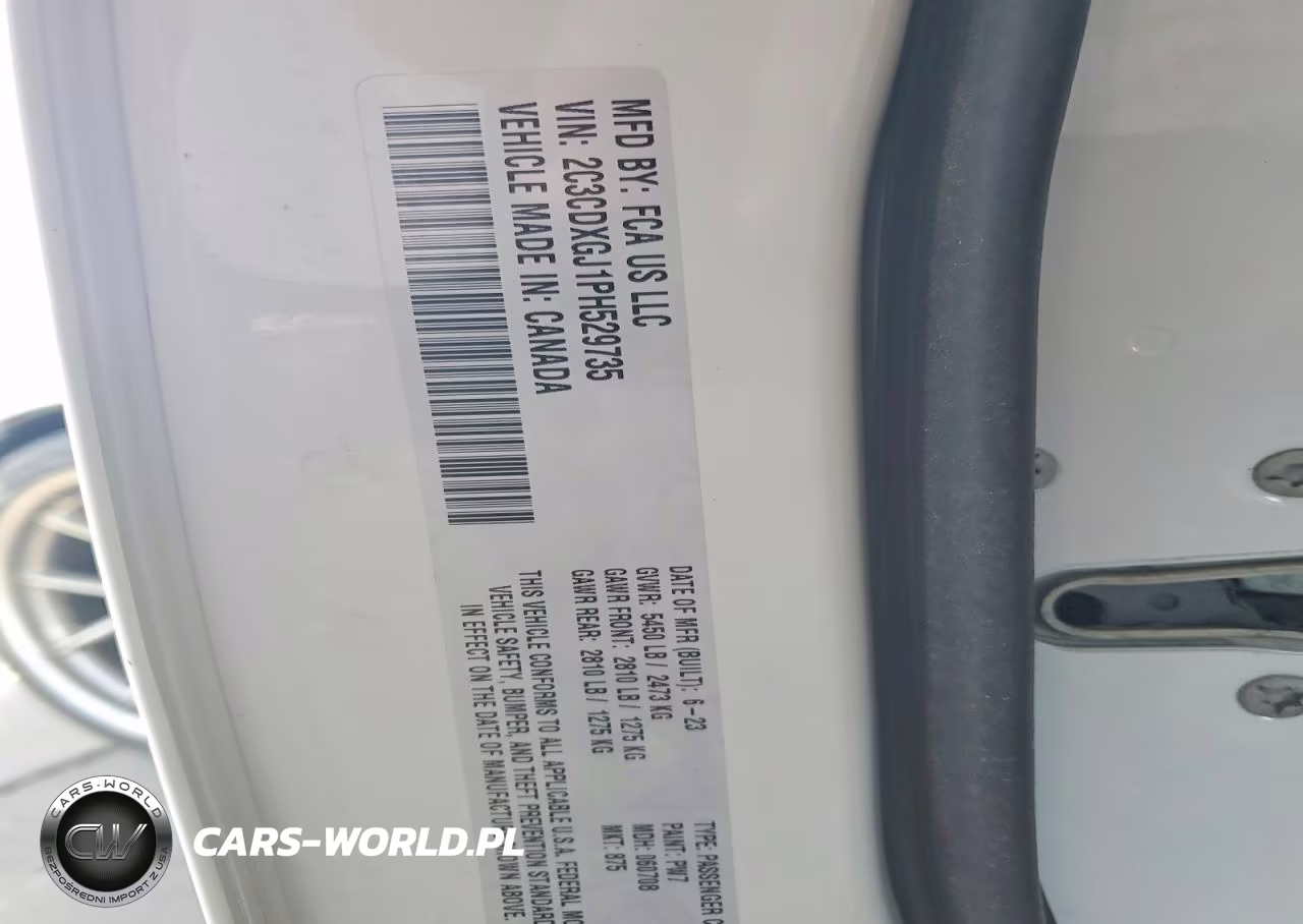 2023 Dodge Charger Scat Pack VIN:2C3CDXGJ1PH529735 - 12