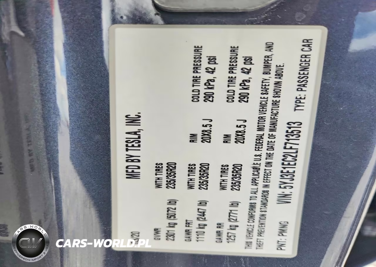 2020 Tesla Model 3 VIN:5YJ3E1EC2LF713513 - 12