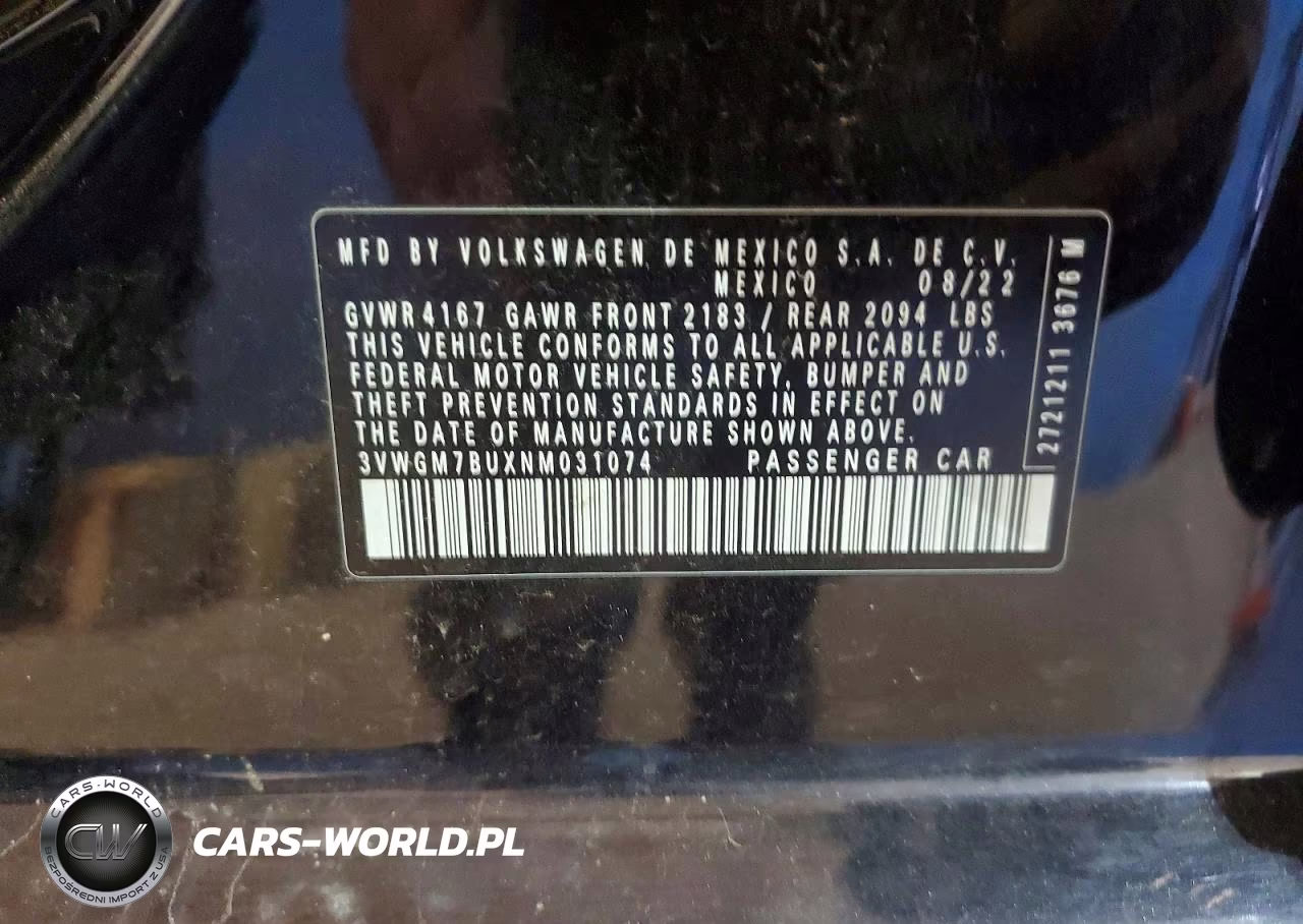 2022 Volkswagen Jetta Sel VIN:3VWGM7BUXNM031074 - 12