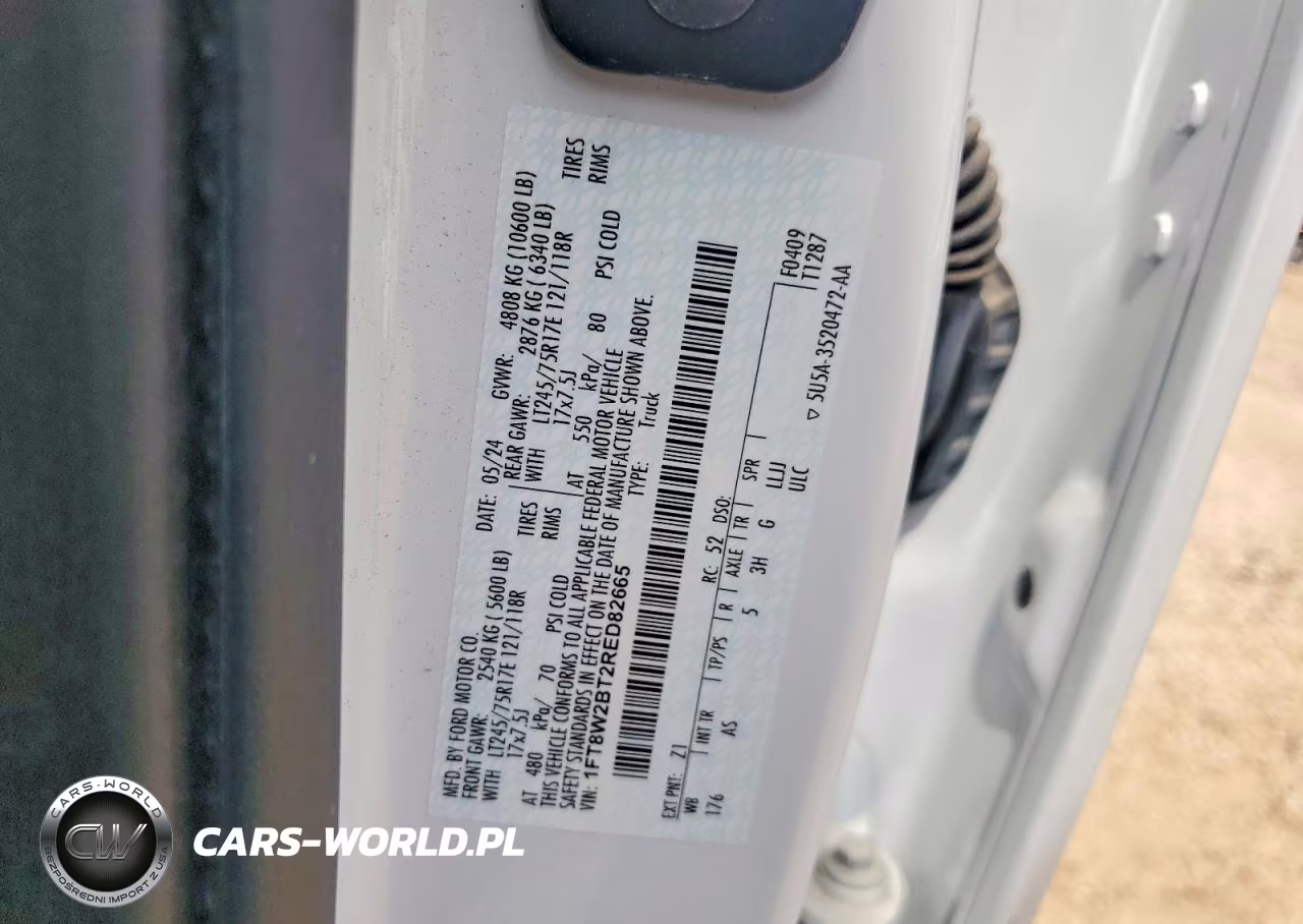2024 Ford F250 Super Duty VIN:1FT8W2BT2RED82665 - 12
