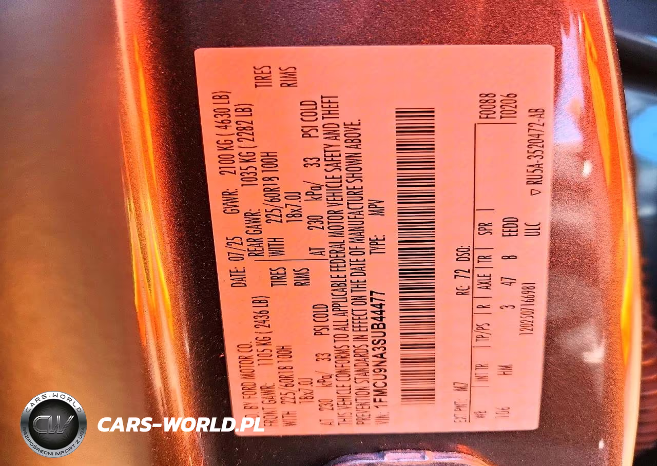 2025 Ford Escape St Line Select VIN:1FMCU9NA3SUB44477 - 13