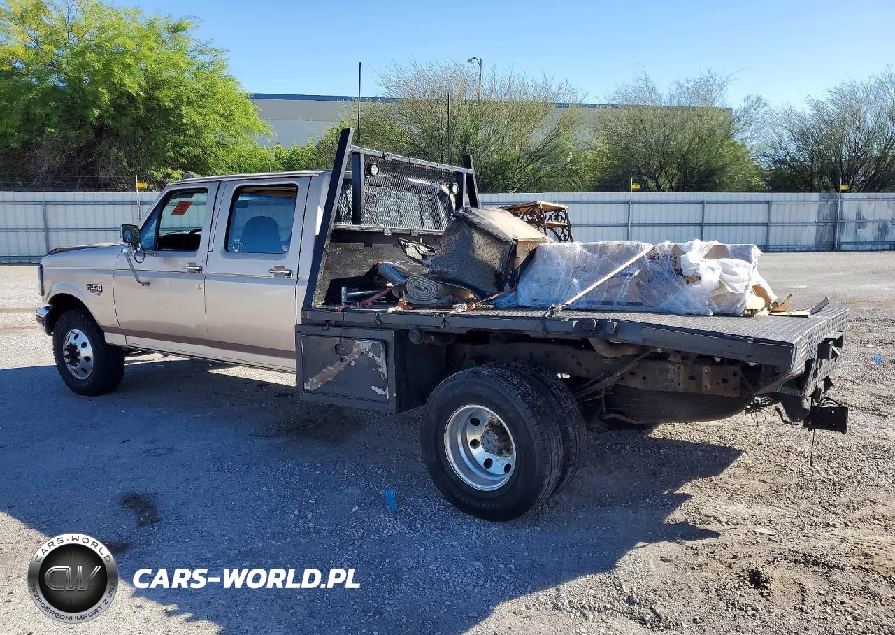 1997 Ford F350 Flatbed Truck VIN:1FTJW35F2VEC25810 - 2