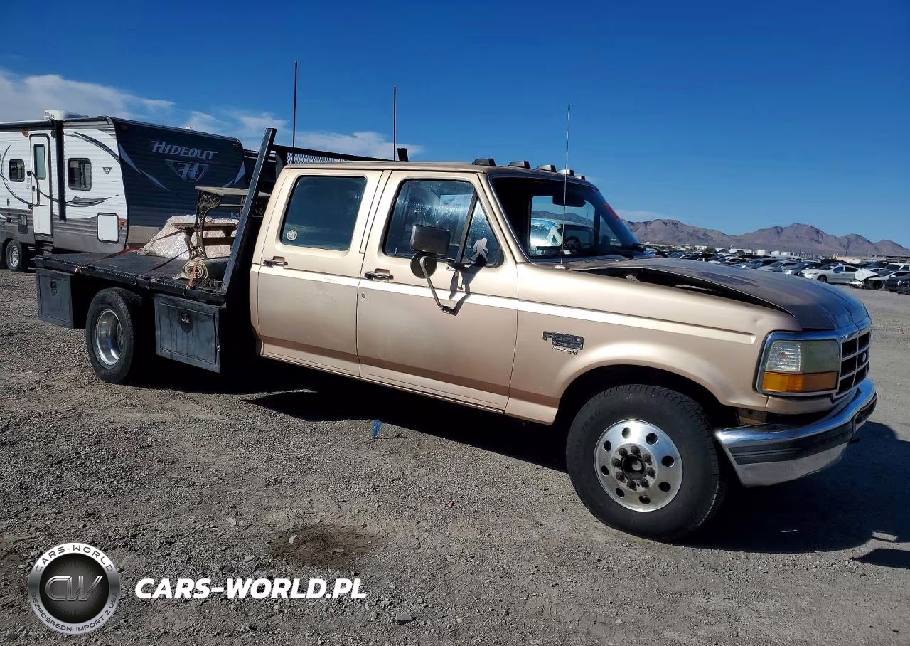 1997 Ford F350 Flatbed Truck VIN:1FTJW35F2VEC25810 - 4