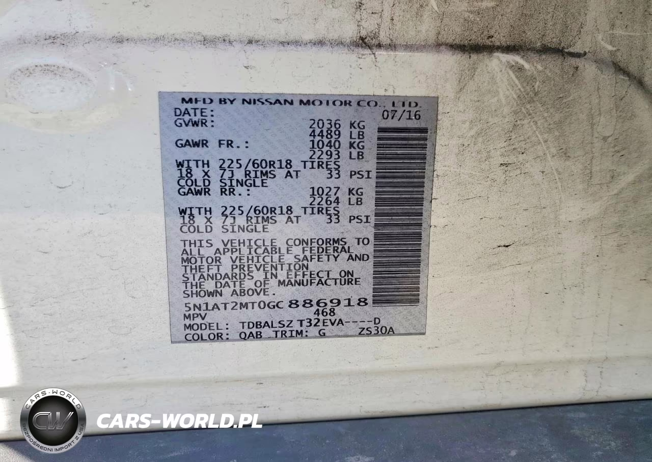 2016 Nissan Rogue Sl VIN:5N1AT2MT0GC886918 - 13