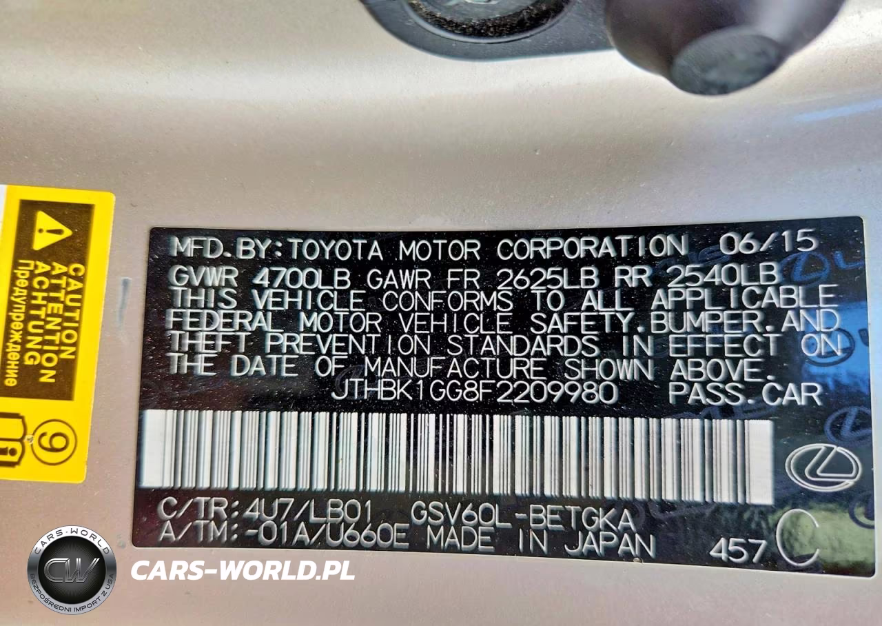 2015 Lexus Es 350 VIN:JTHBK1GG8F2209980 - 12