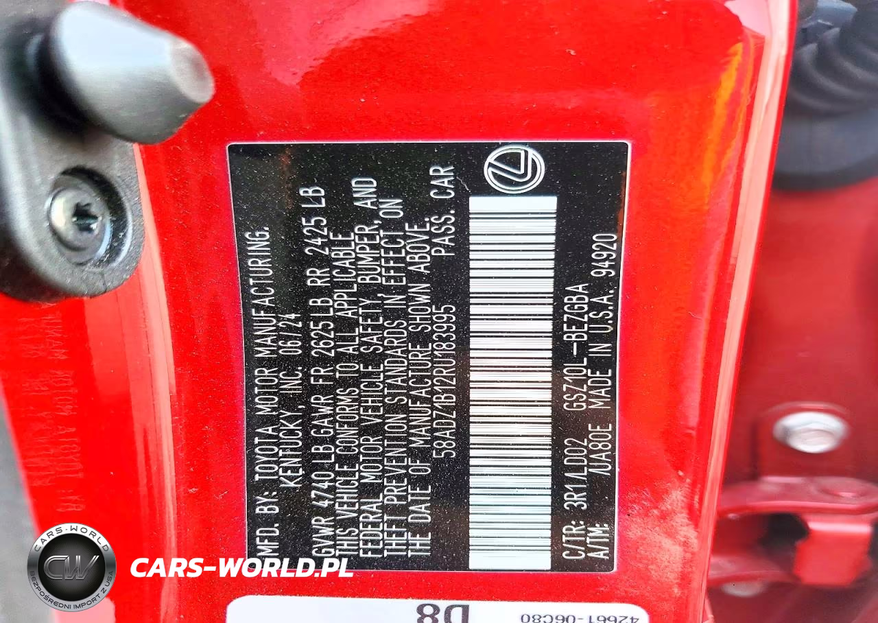 2024 Lexus Es 350 Base VIN:58ADZ1B12RU183995 - 12