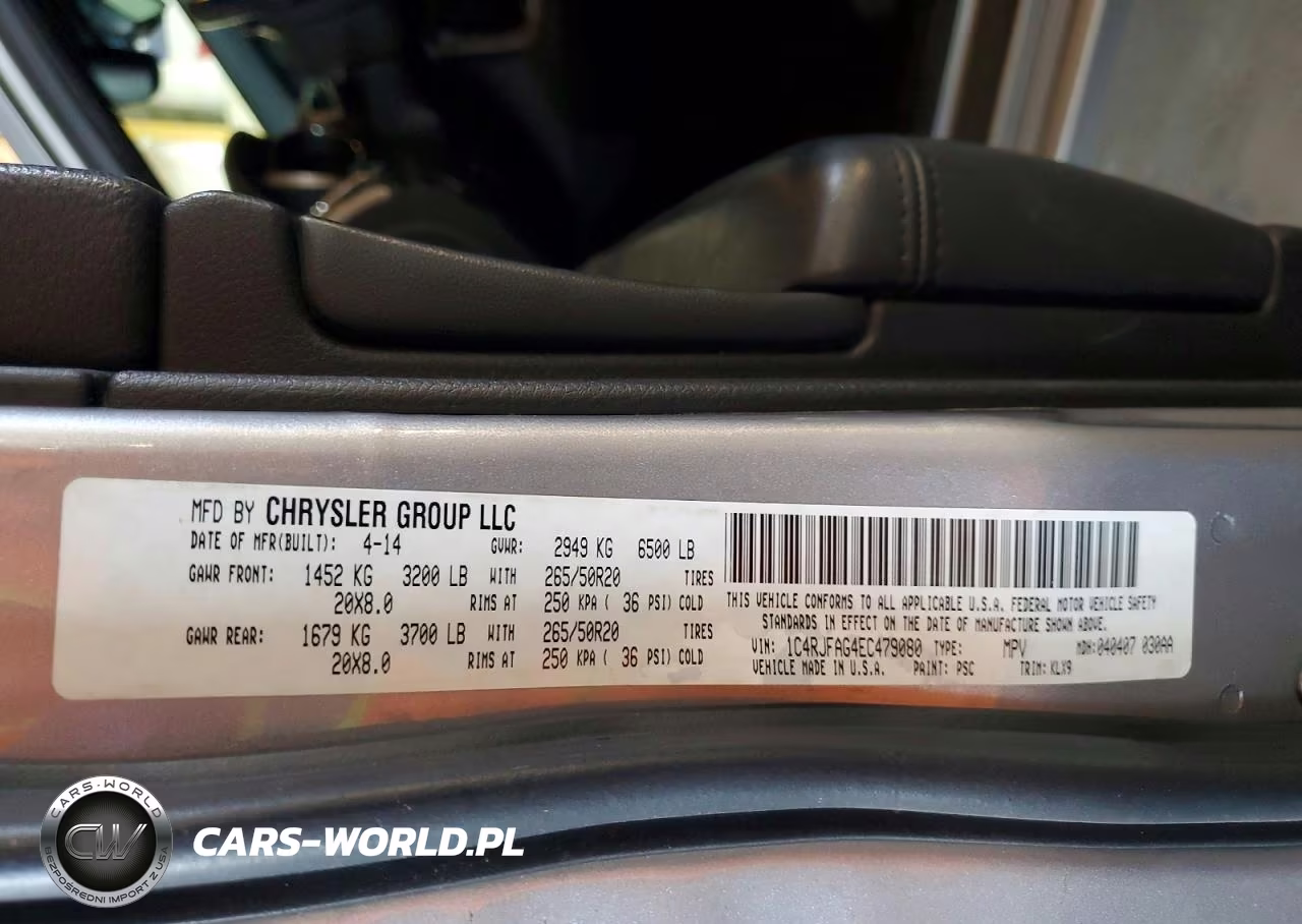 2014 Jeep Grand Cherokee Altitude VIN:1C4RJFAG4EC479080 - 12