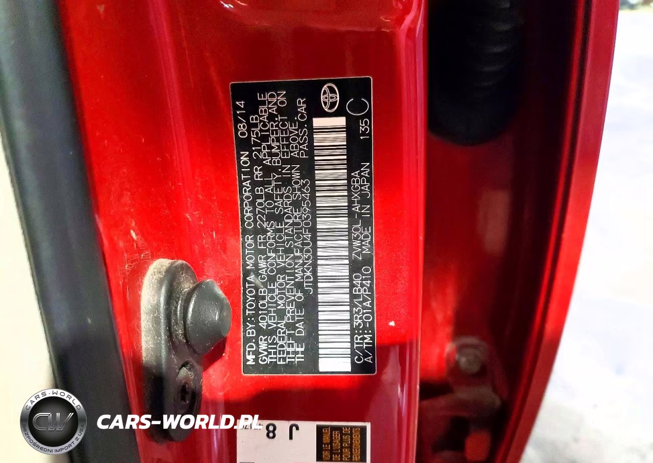 2015 Toyota Prius Four VIN:JTDKN3DU4F0395463 - 14