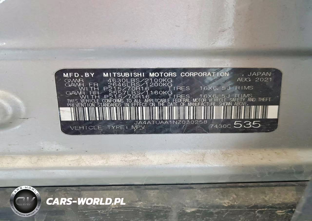 2022 Mitsubishi Eclipse Cross Es VIN:JA4ATUAA1NZ030258 - 13