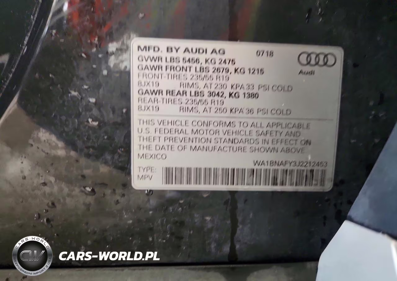 2018 Audi Q5 Premium Plus VIN:WA1BNAFY3J2212453 - 13