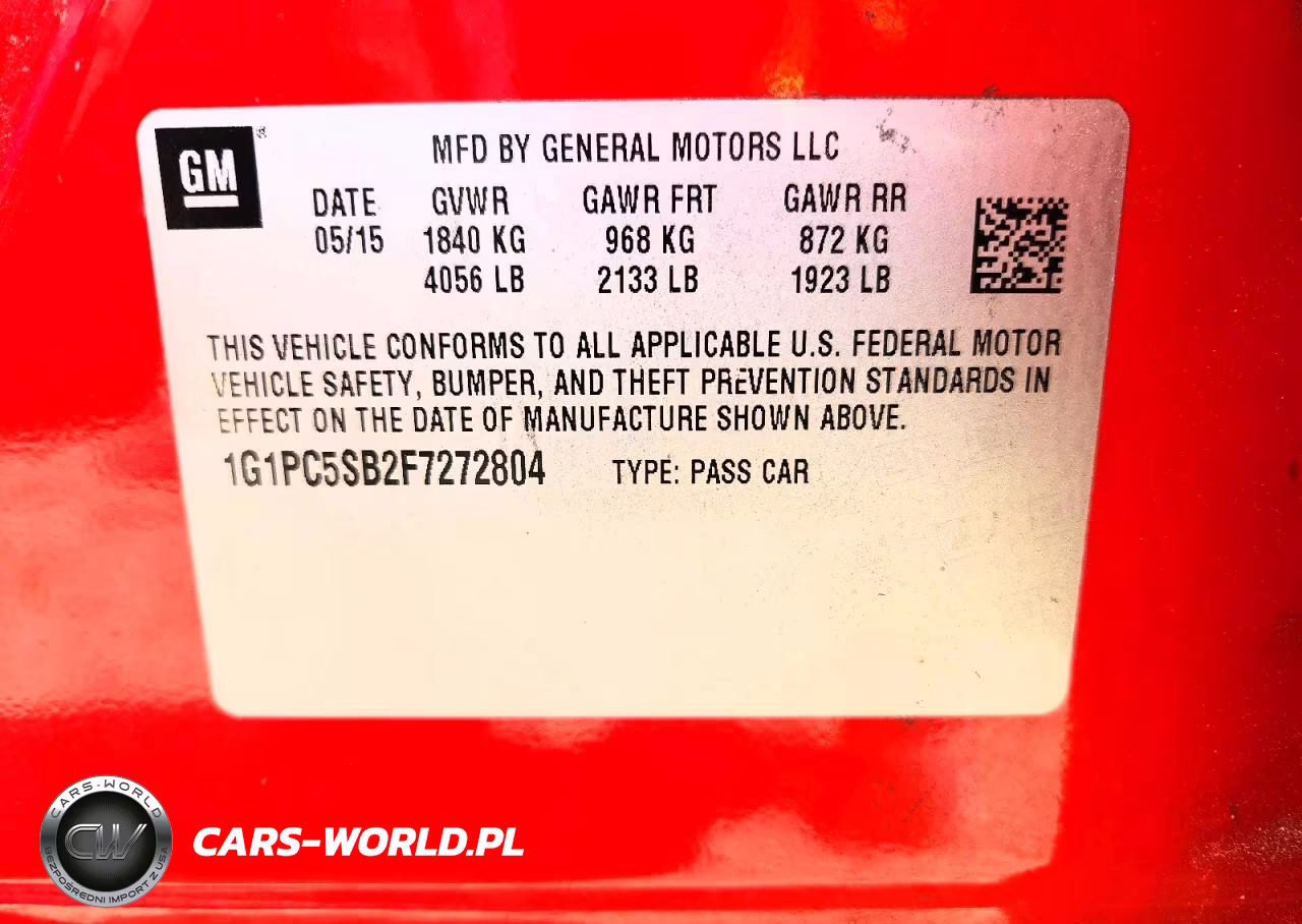 2015 Chevrolet Cruze Lt VIN:1G1PC5SB2F7272804 - 12